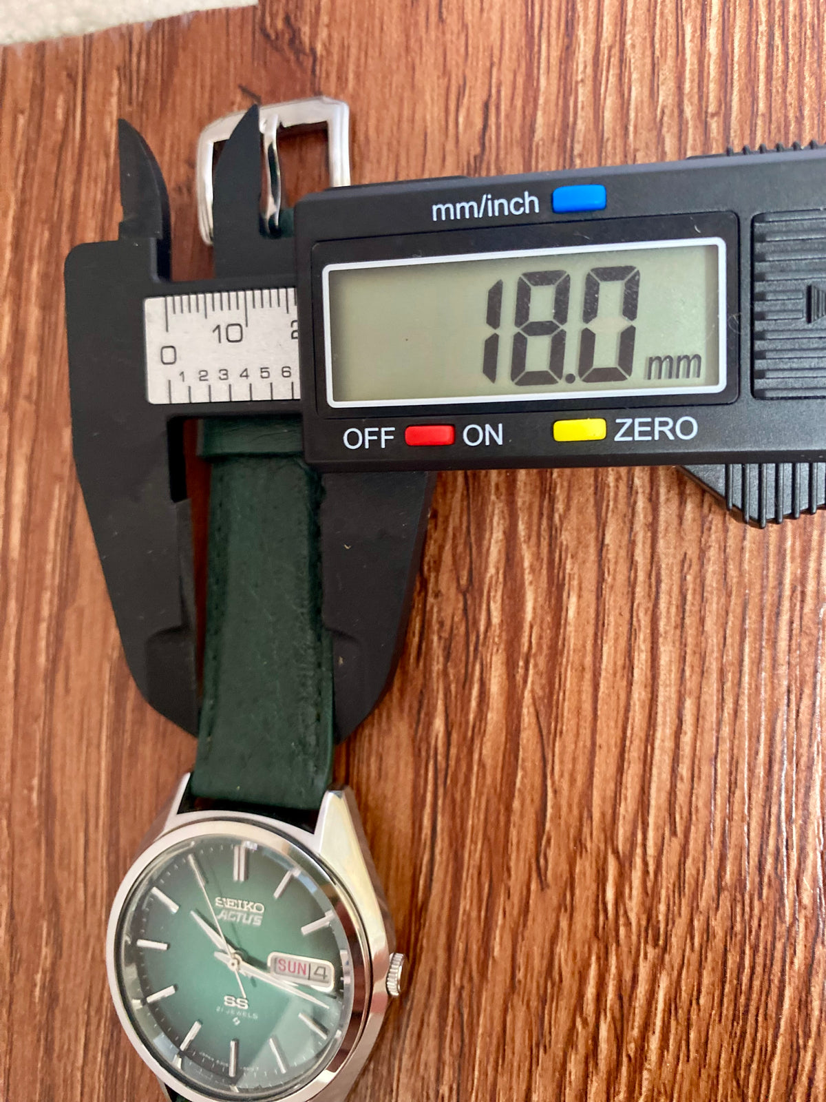 Vintage Seiko Actus SS 6306-8020 SERVICED Auto, Green, June 1976
