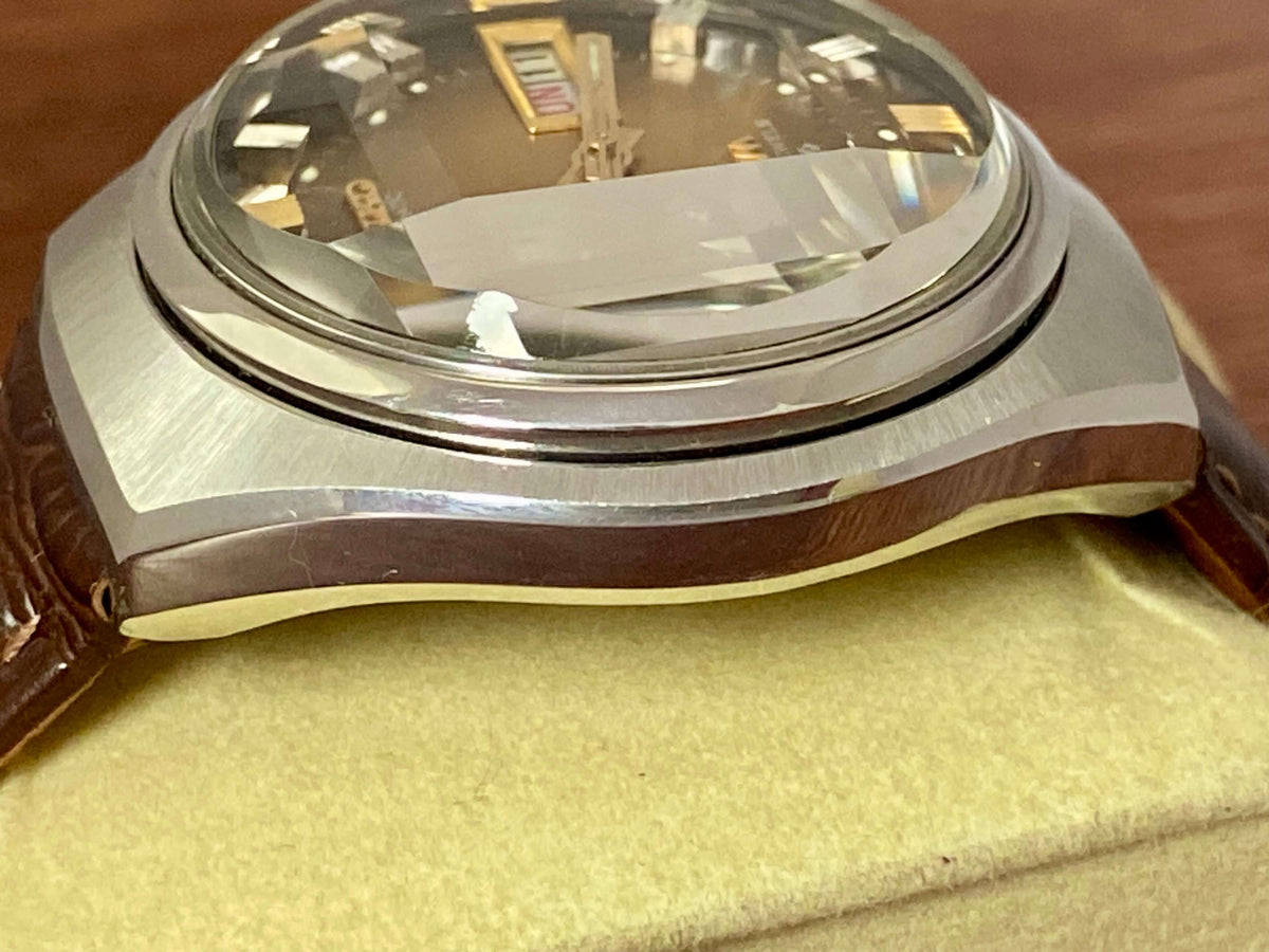 Vintage Seiko Lord Matic 5606-7300 Brown Serviced Automatic, September 1973