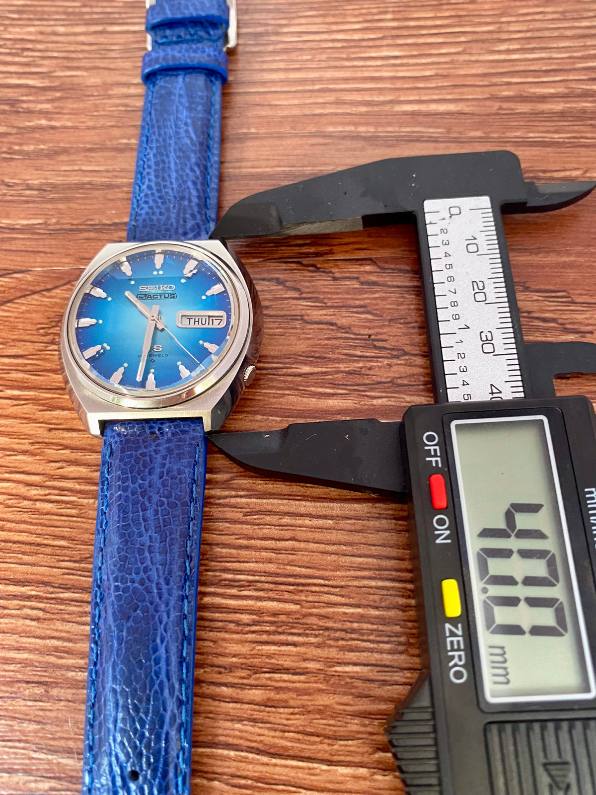 Seiko 5 Actus SS 6106-7700 Blue SERVICED Auto, September 1973