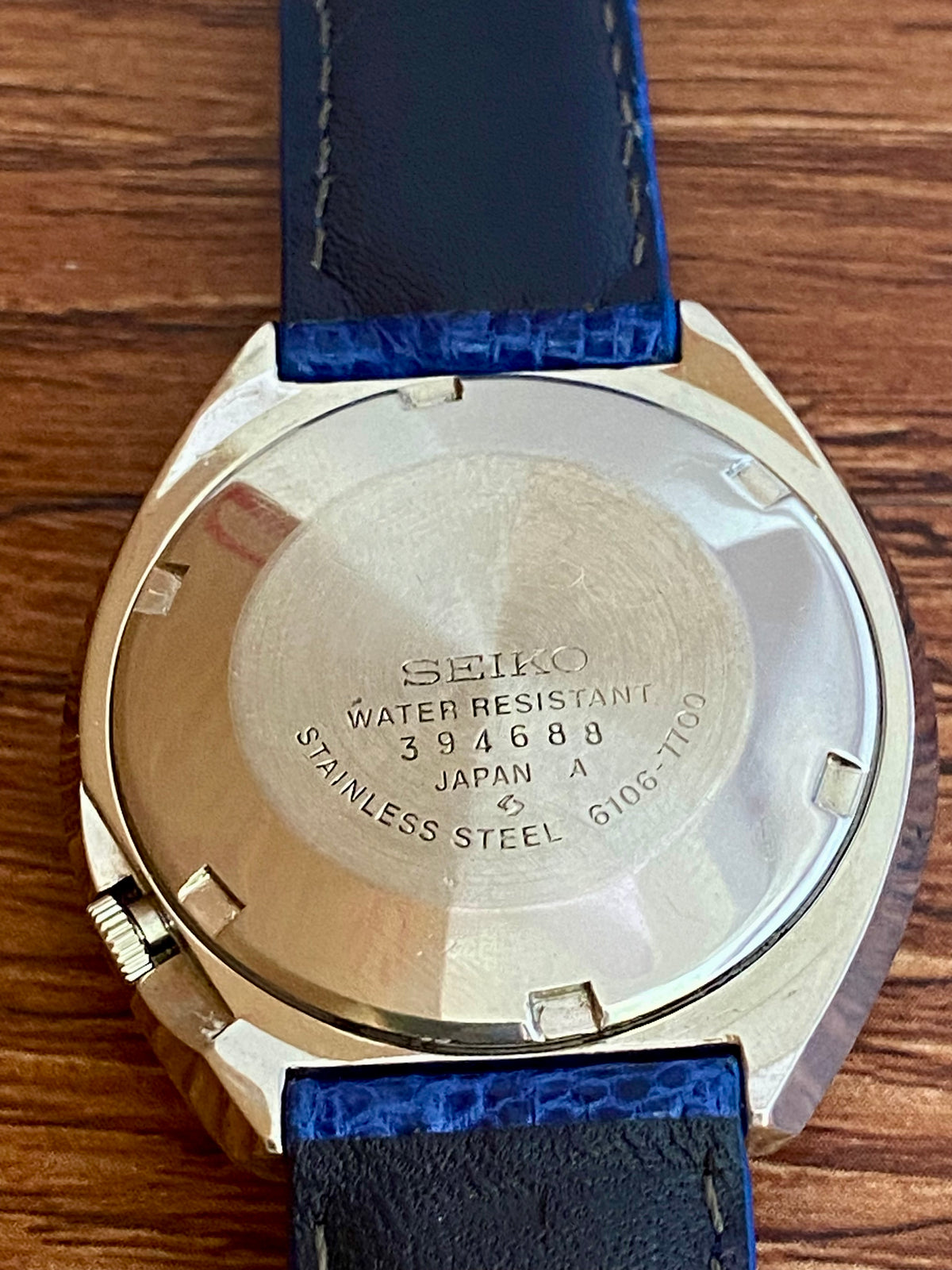 Seiko 5 Actus SS 6106-7700 Blue SERVICED Auto, September 1973