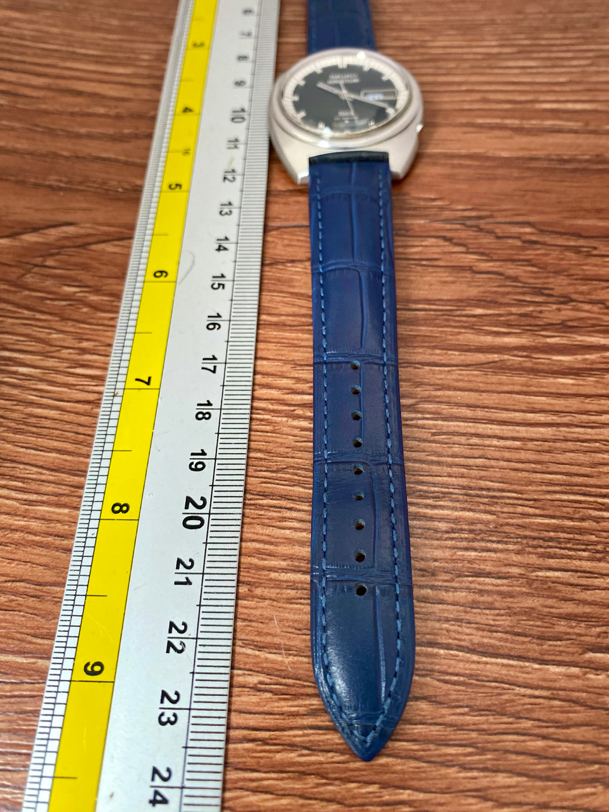Vintage Seiko 5 Actus SS 6106-8420 Blue & White Dial, Serviced, December 1970