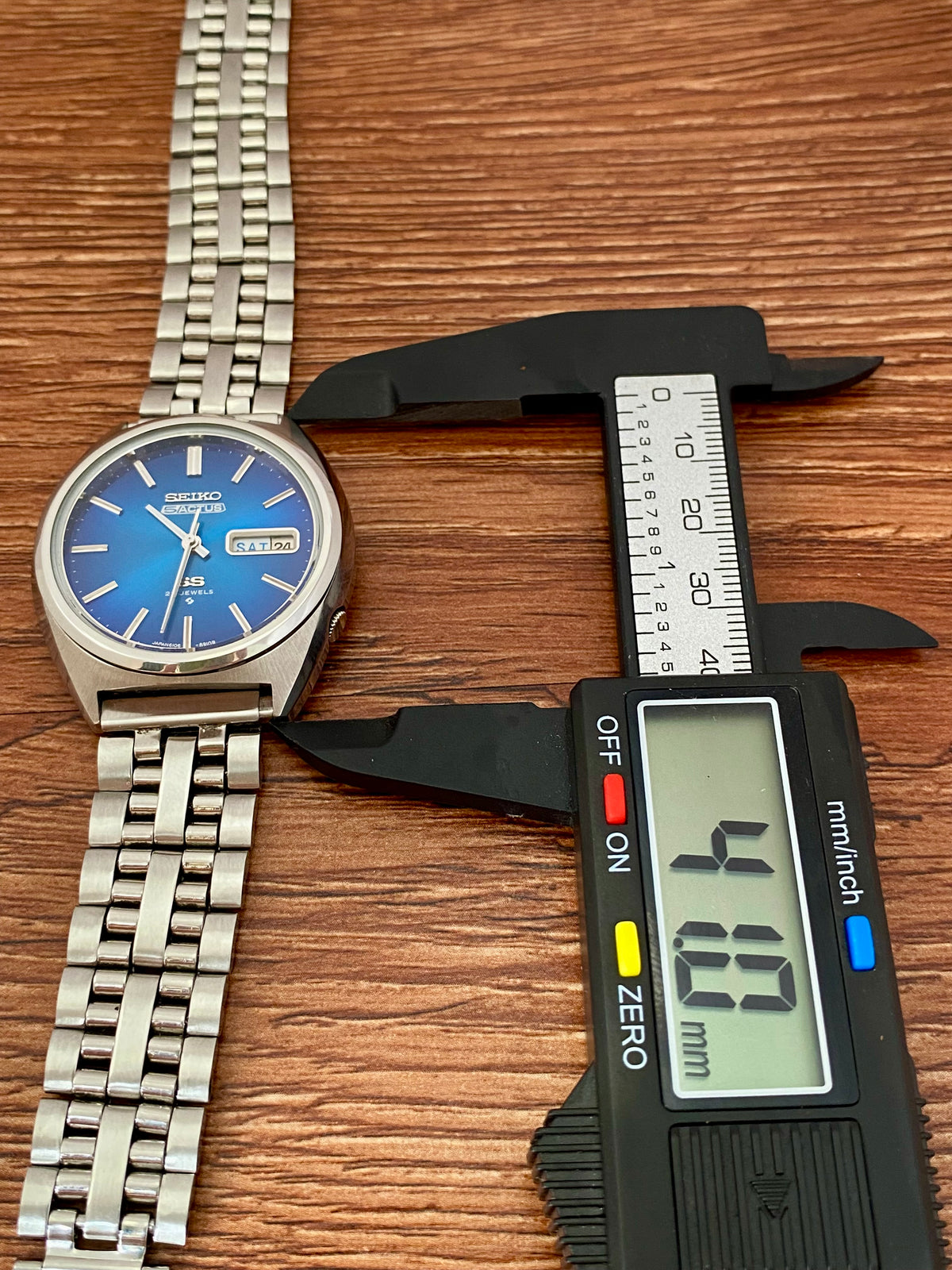 Seiko 5 Actus SS 6106-8670 Blue SERVICED Automatic, November 1975