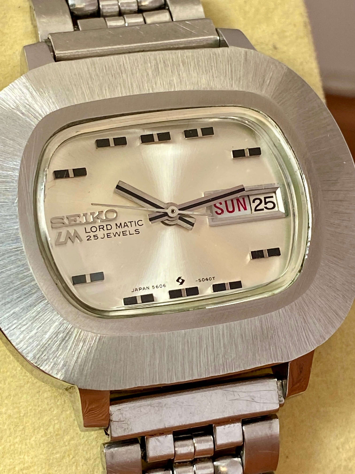 Vintage Seiko Lord Matic 5606-5010 Serviced TV Screen, July 1970