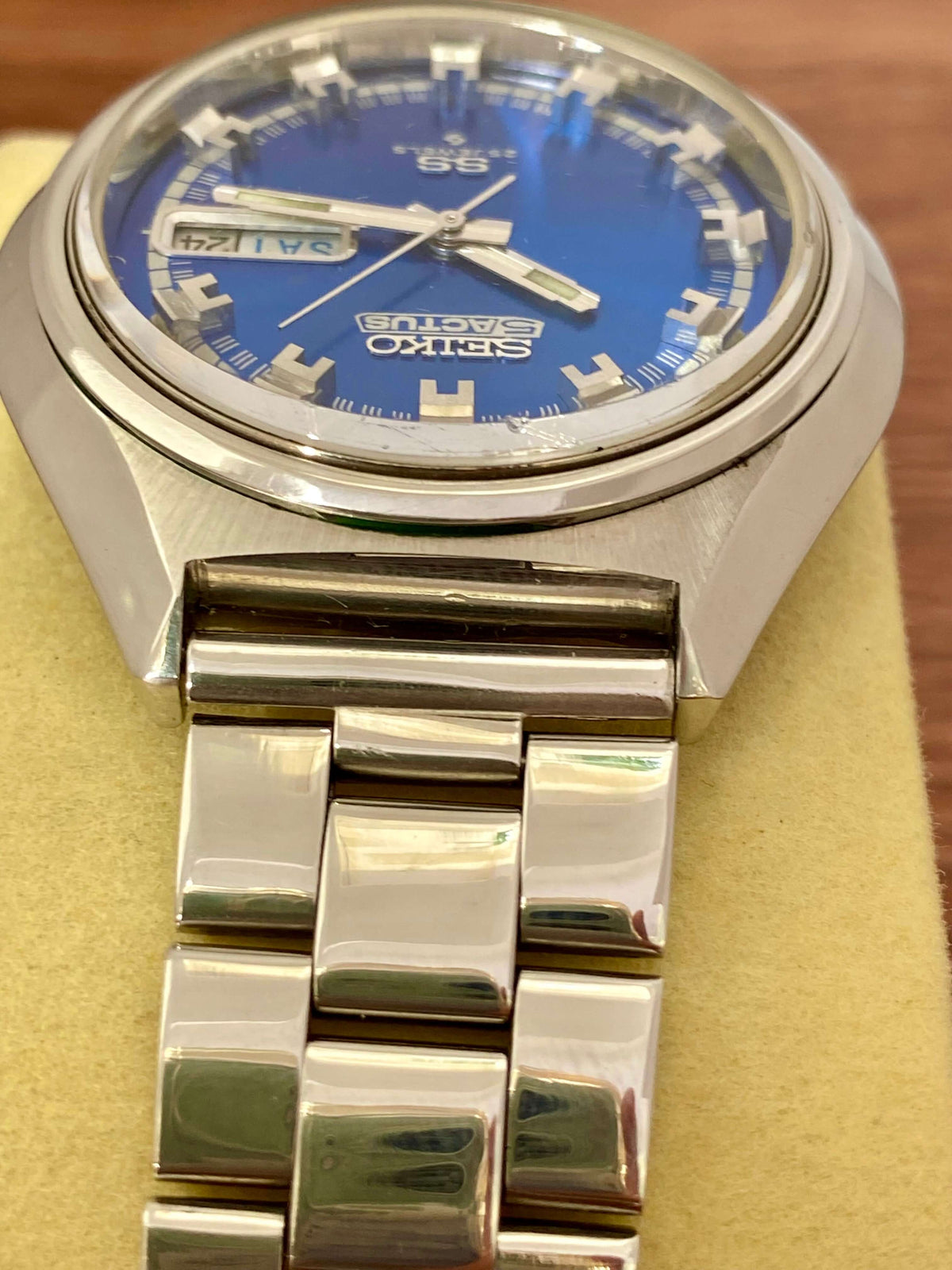 Seiko 5 Actus SS 6106-7580 Blue SERVICED Automatic, February 1973