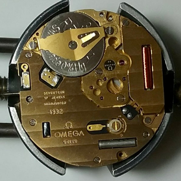 COMING SOON! SERVICED Vintage 1980s Omega Seamaster Quartz Cal 1332 Ref. 196.0216 - Custom Hand Painted Green Dial with Gold Bezel