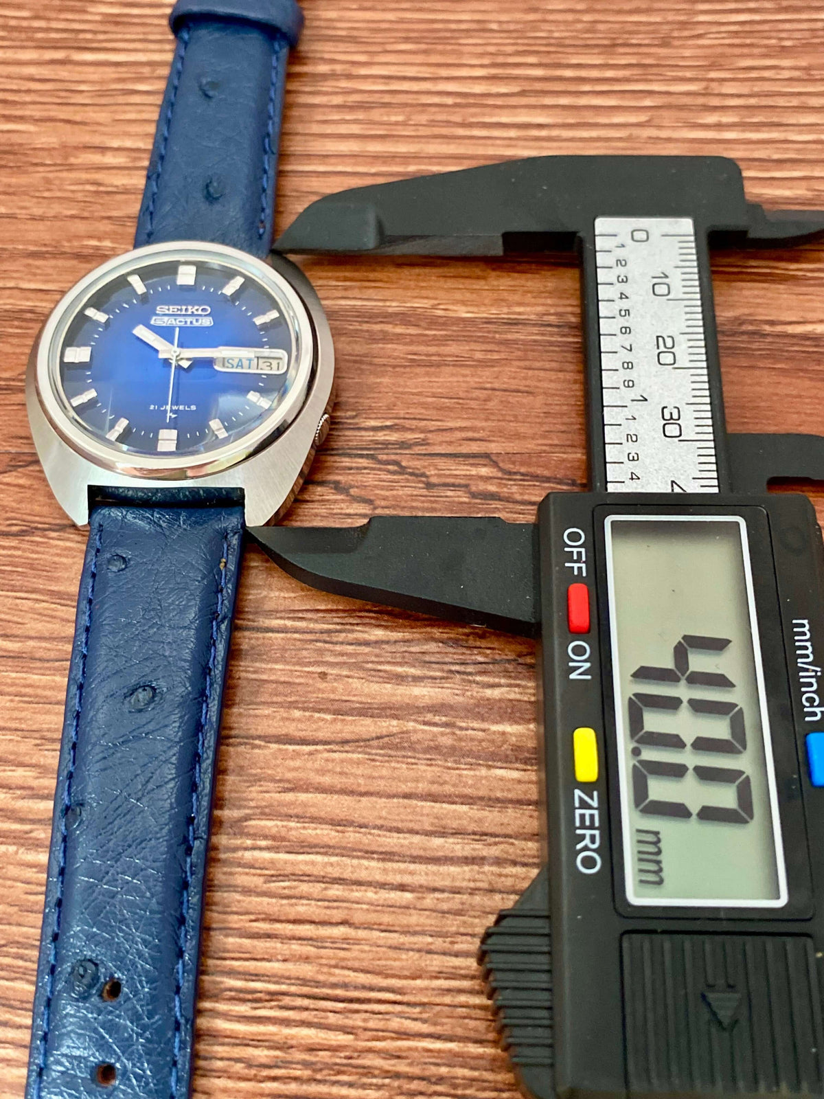 Vintage Seiko 5 Actus 7019-7350 Blue SERVICED Automatic, November 1974