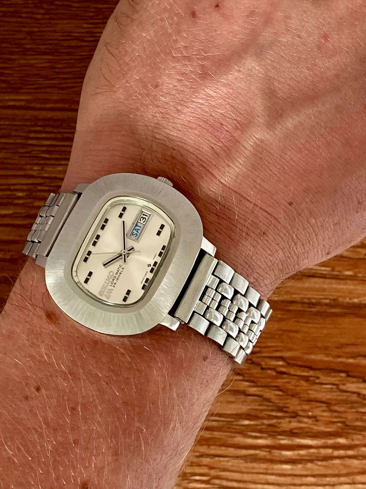Vintage Seiko Lord Matic 5606-5010 Serviced TV Screen, July 1970