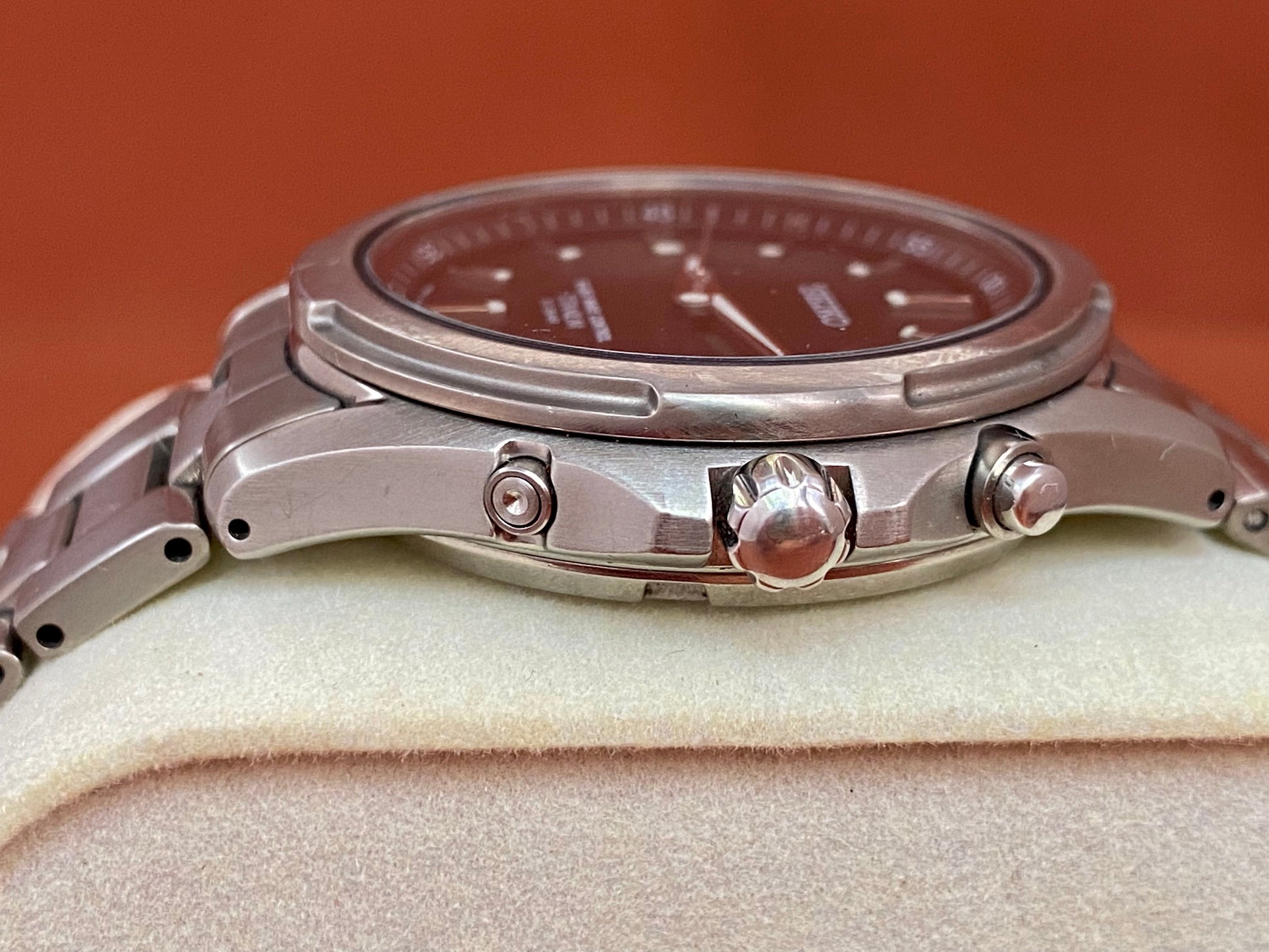 Seiko Quartz Radio Wave Titanium 5B21-0AB0, Black, July 2004 UK VINTAGE WATCH LTD