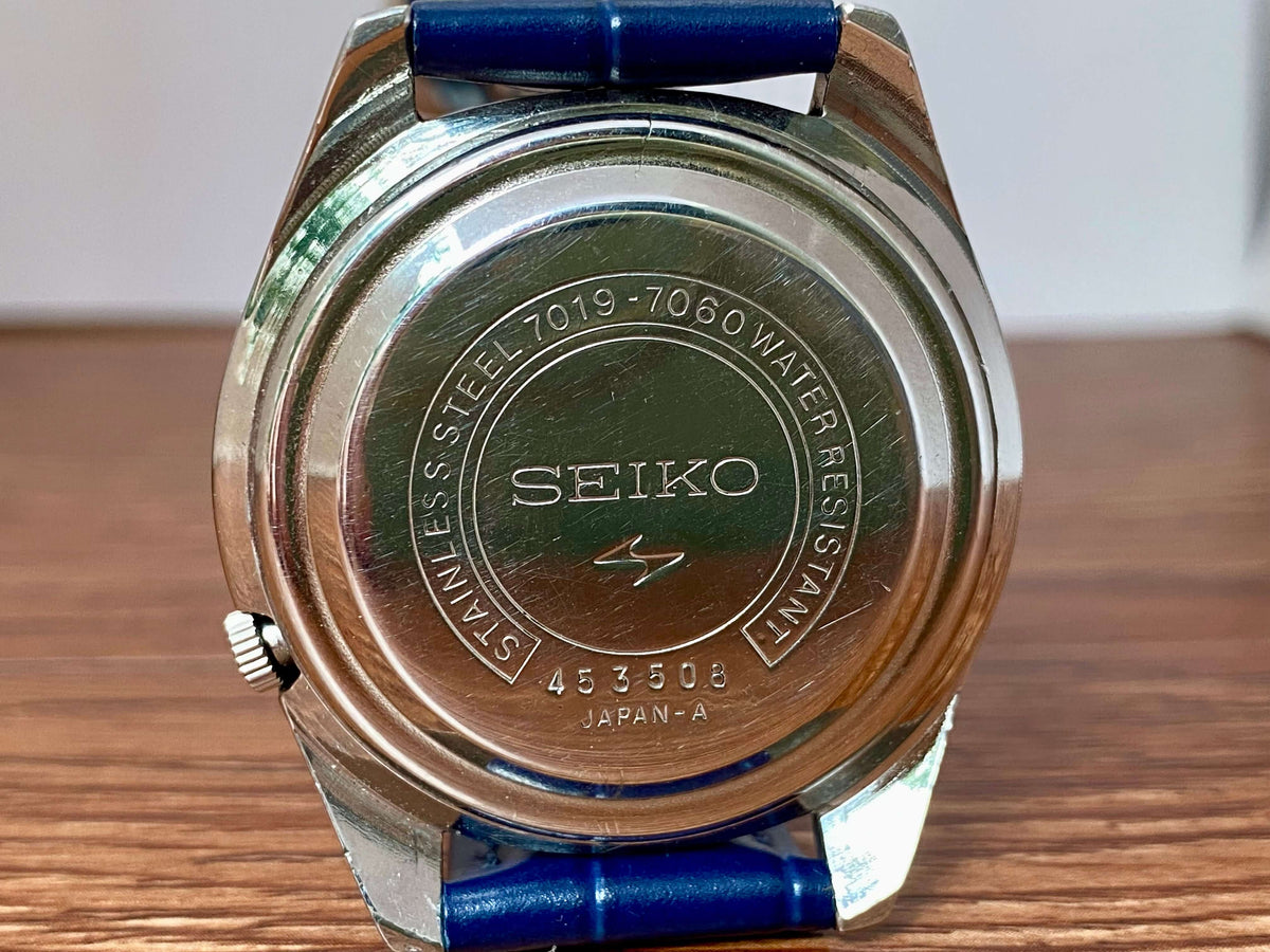 Vintage Seiko 5 Actus 7019-7060 Blue SERVICED Automatic, May 1974