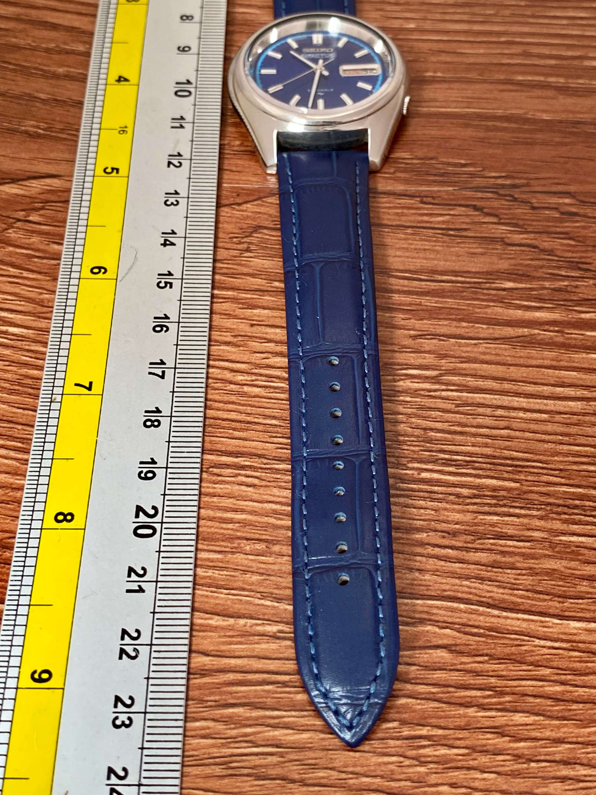 Vintage Seiko 5 Actus 7019-7060 Blue SERVICED Automatic, May 1974