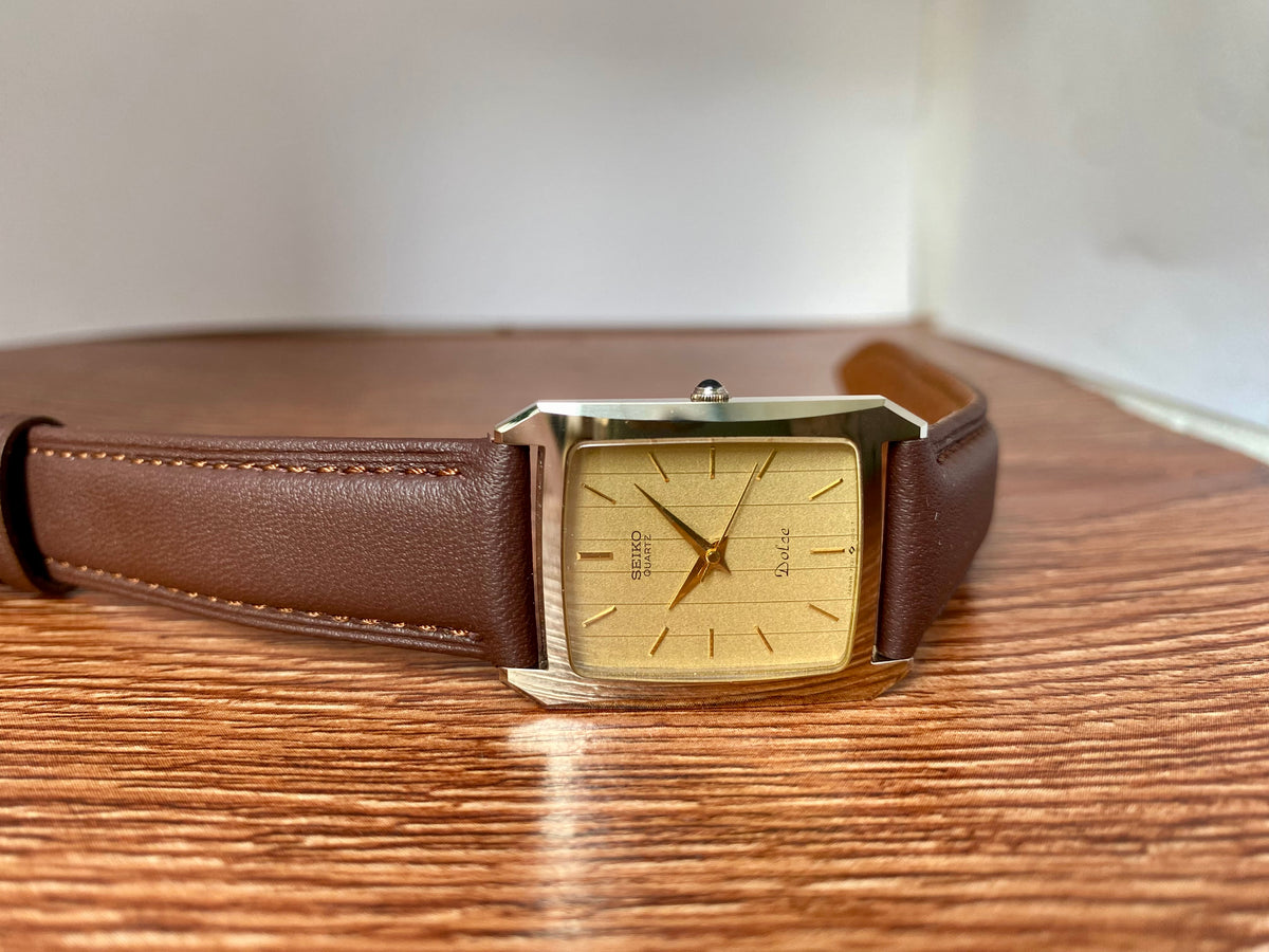 Vintage Seiko Dolce Quartz 7321-5570 Tungsten, October 1984