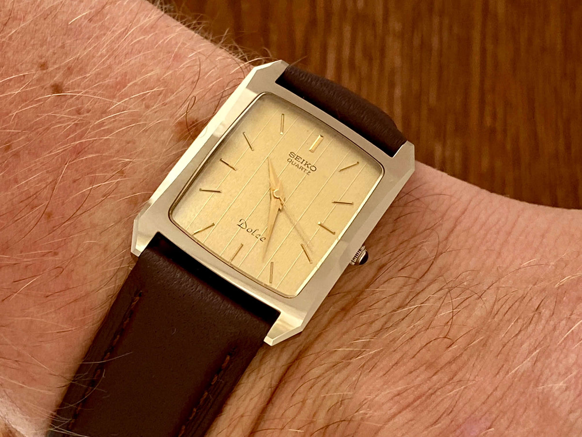 Vintage Seiko Dolce Quartz 7321-5570 Tungsten, October 1984