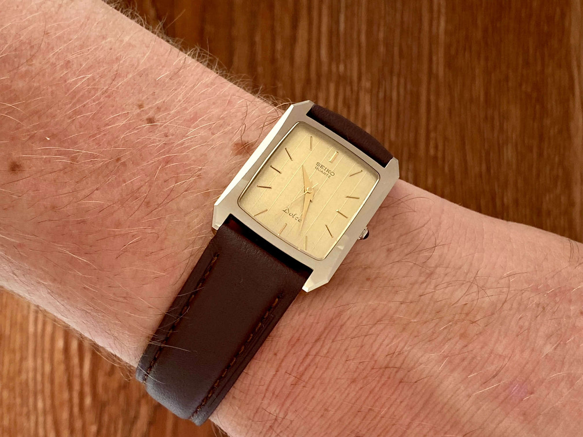 Vintage Seiko Dolce Quartz 7321-5570 Tungsten, October 1984
