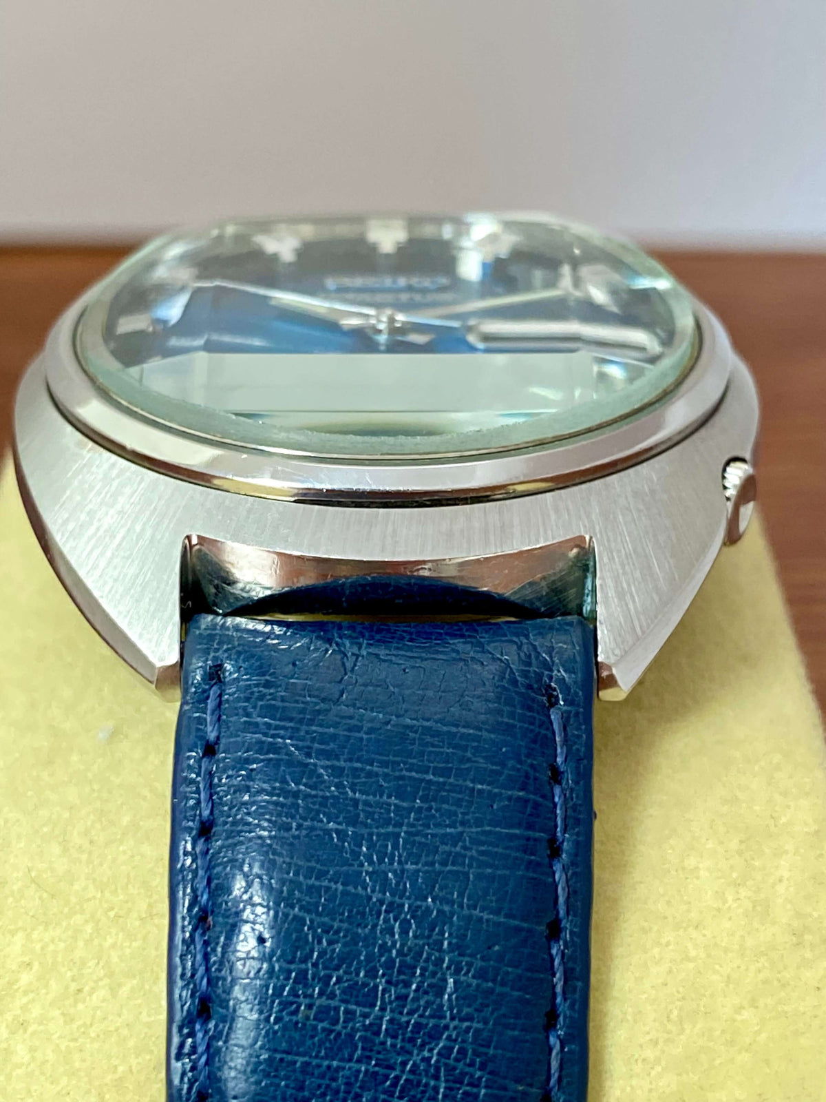 Seiko 5 Actus SS 6106-7600 Blue Serviced Automatic, March 1973