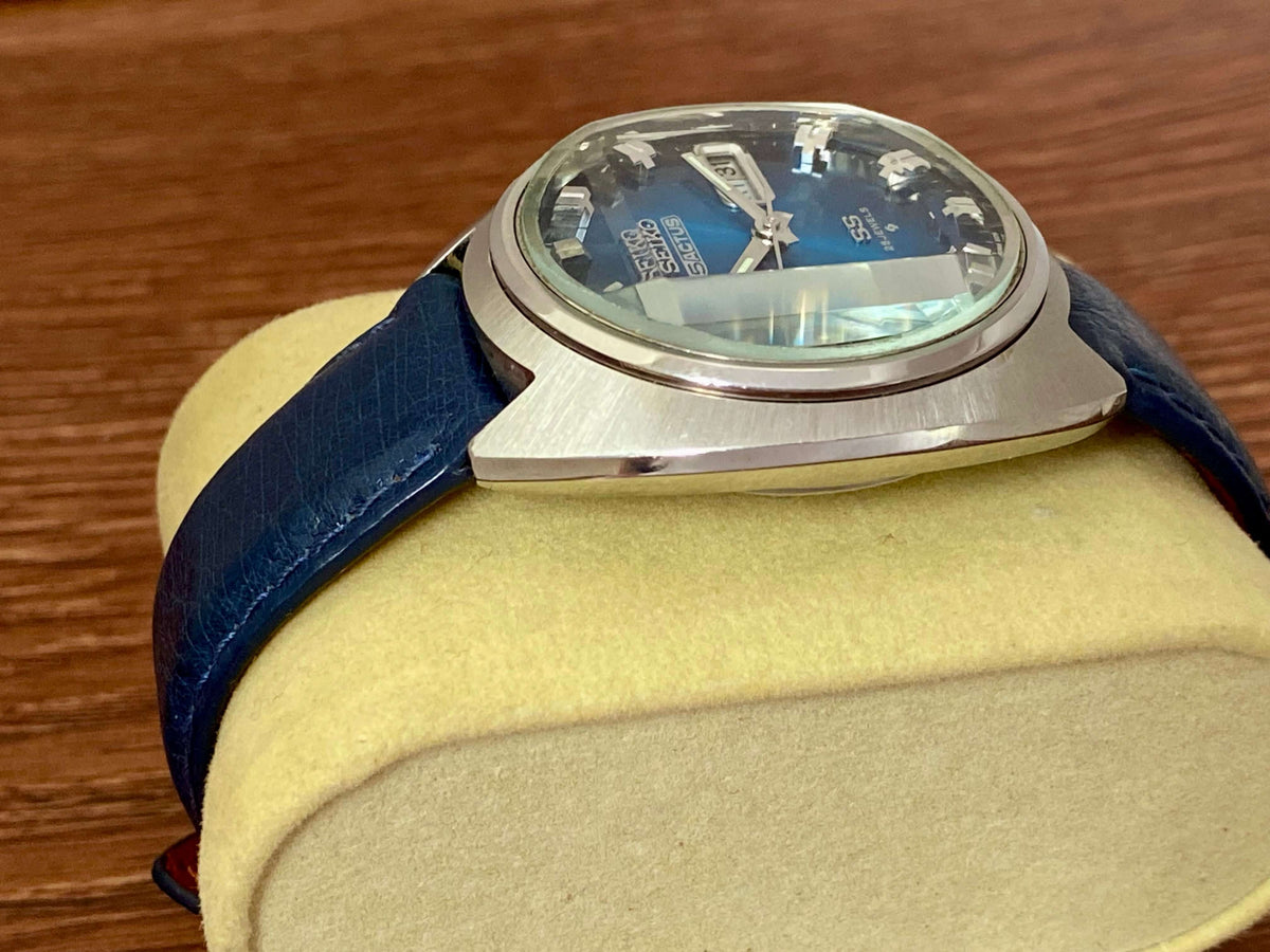 Seiko 5 Actus SS 6106-7600 Blue Serviced Automatic, March 1973