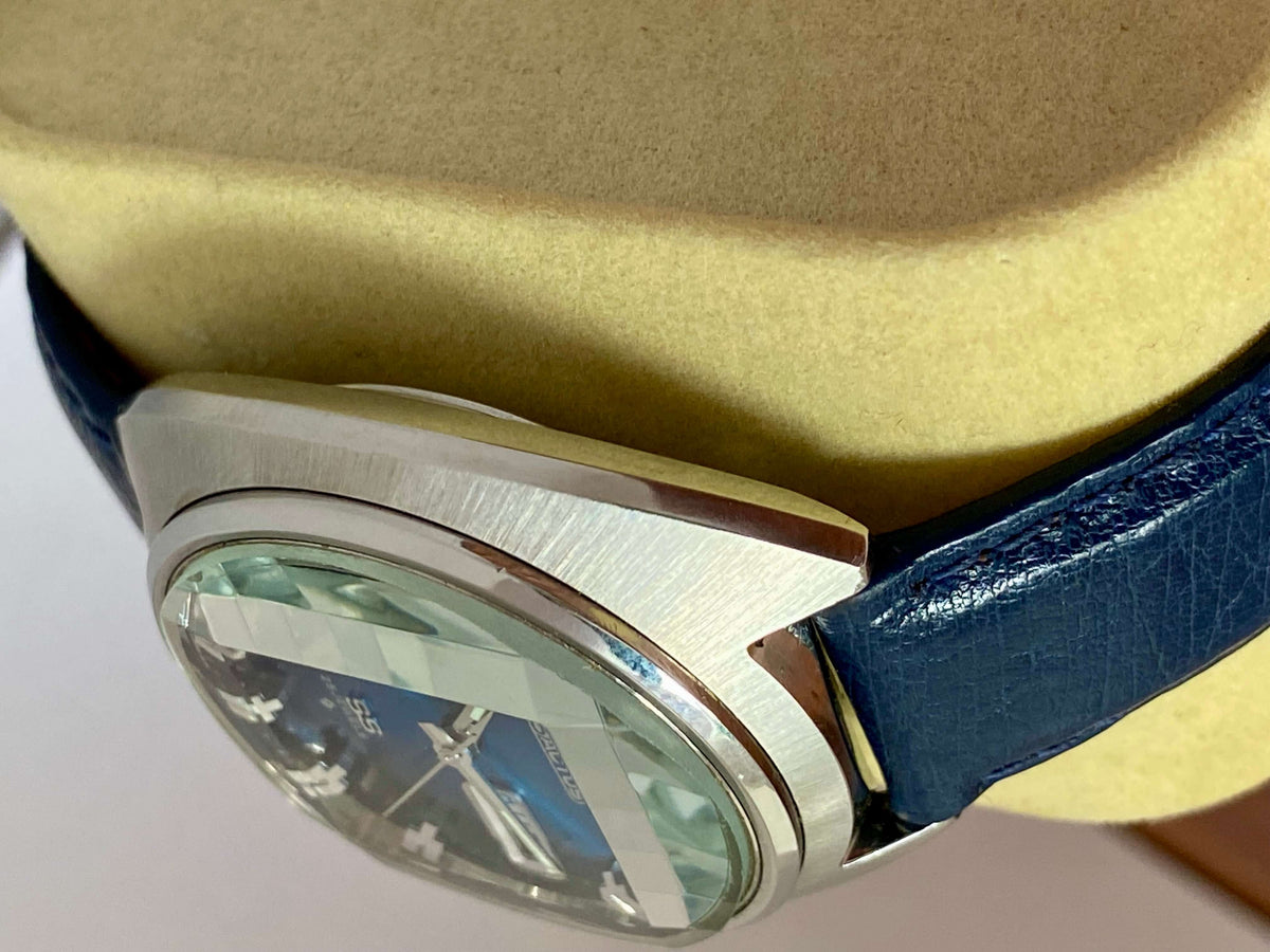 Seiko 5 Actus SS 6106-7600 Blue Serviced Automatic, March 1973
