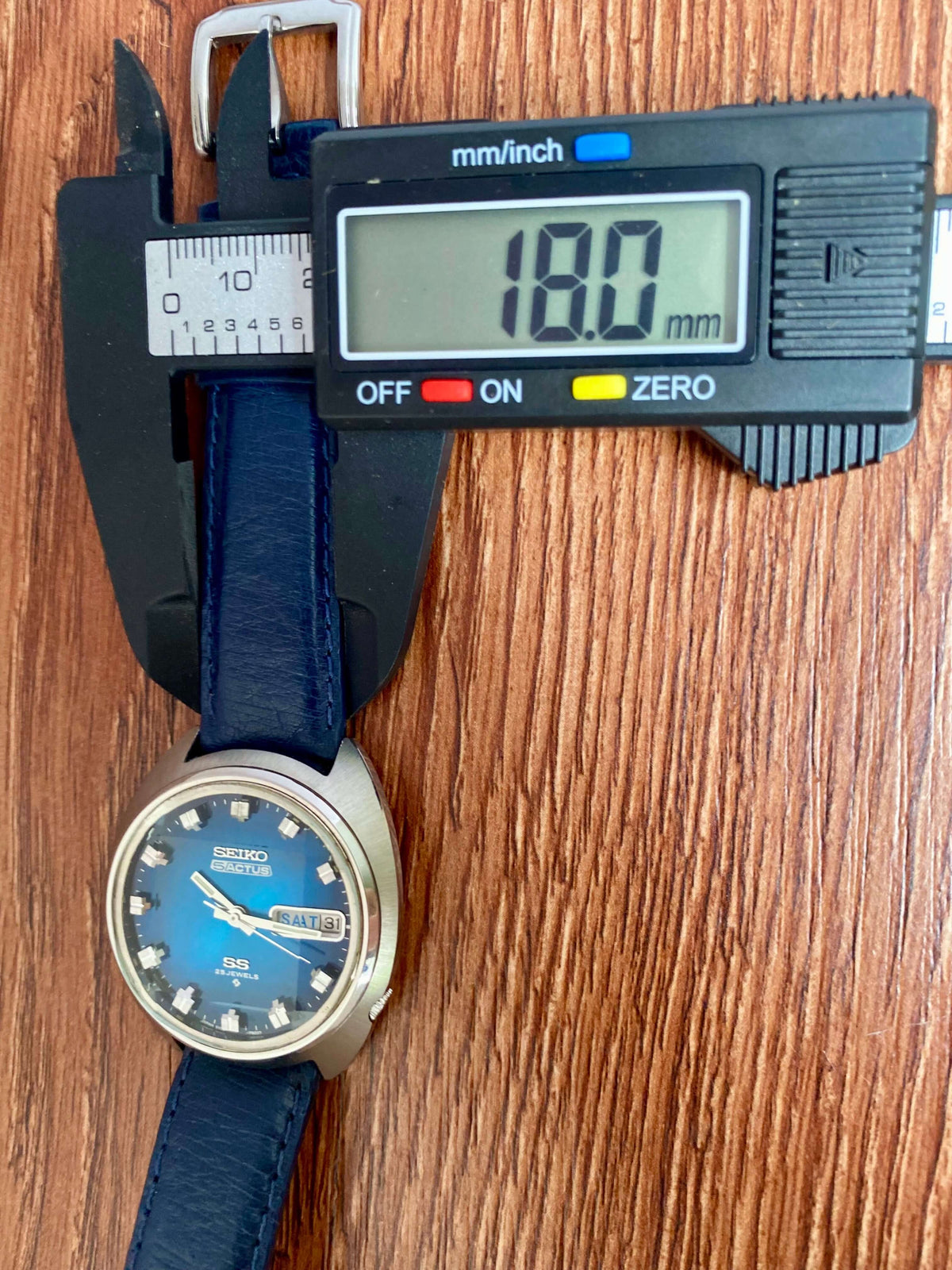 Seiko 5 Actus SS 6106-7600 Blue Serviced Automatic, March 1973