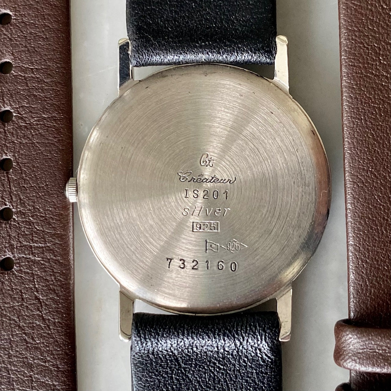 Vintage Createur Quartz SV IS201 925 Sterling Silver,  Pearl, 1970s UK VINTAGE WATCH LTD