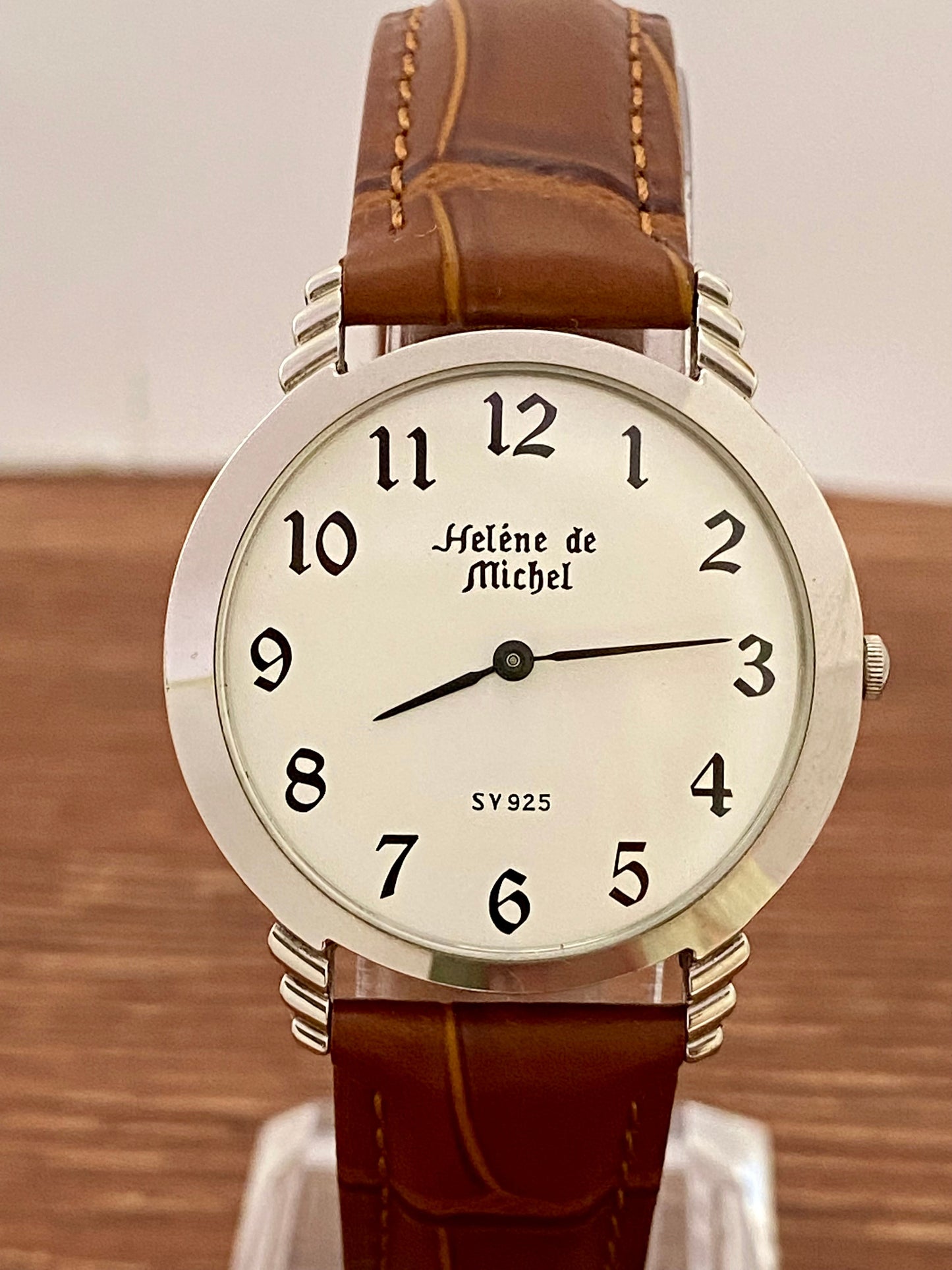 Helene de Michel SV 925 Sterling Silver Quartz Watch 1980s UK VINTAGE WATCH LTD