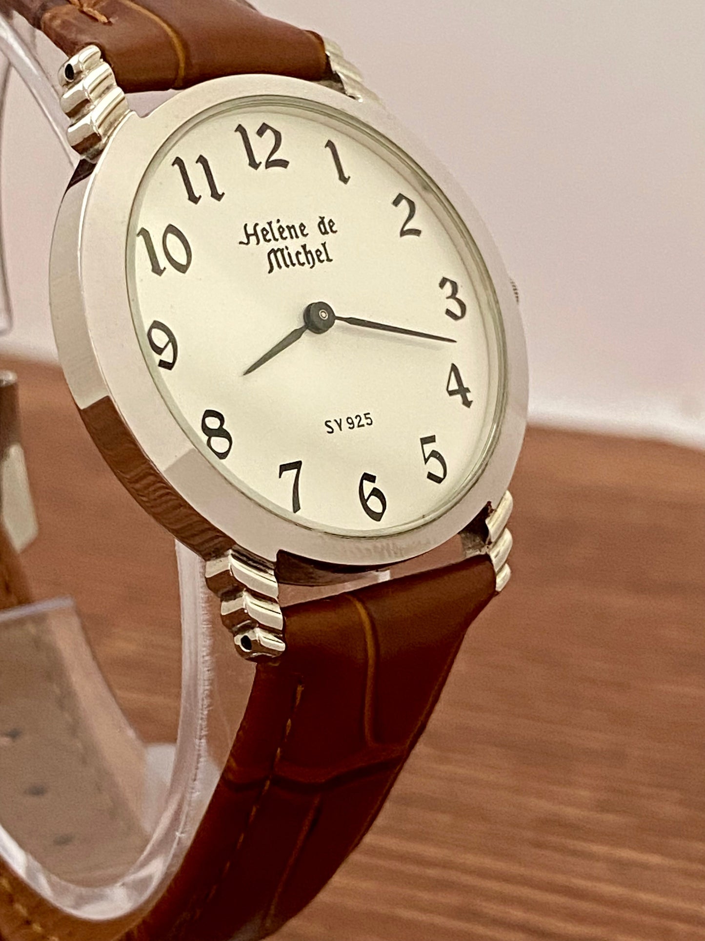Helene de Michel SV 925 Sterling Silver Quartz Watch 1980s UK VINTAGE WATCH LTD