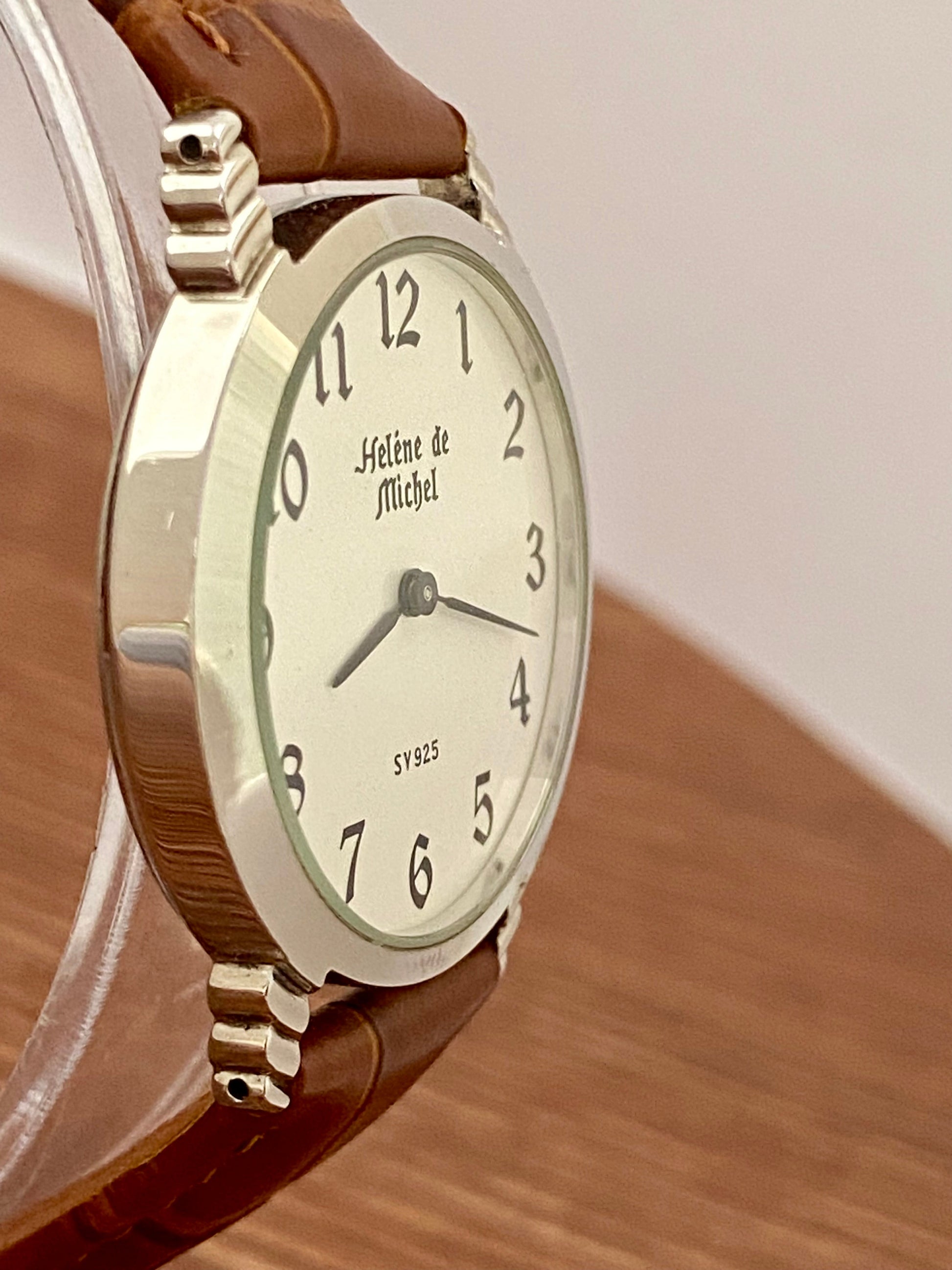 Helene de Michel SV 925 Sterling Silver Quartz Watch 1980s UK VINTAGE WATCH LTD