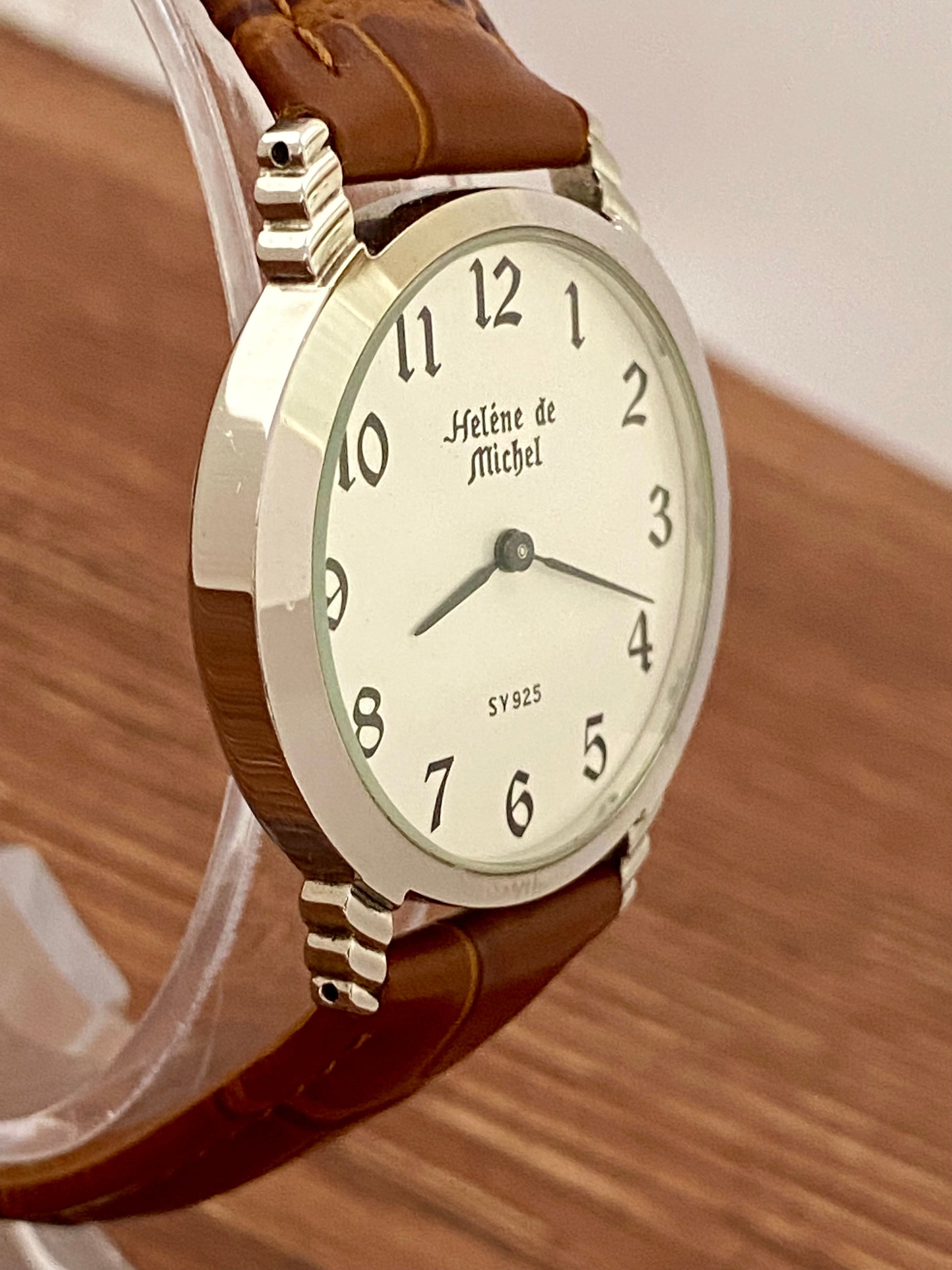 Helene de Michel SV 925 Sterling Silver Quartz Watch 1980s UK VINTAGE WATCH LTD