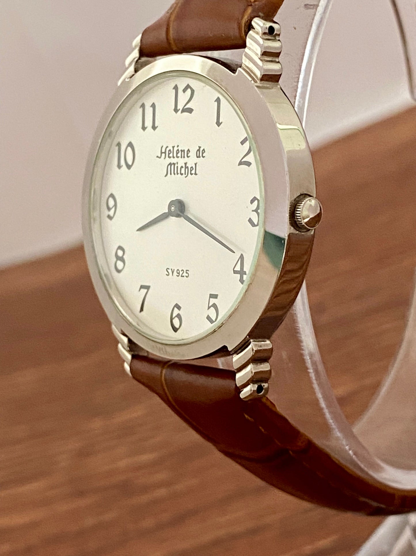 Helene de Michel SV 925 Sterling Silver Quartz Watch 1980s UK VINTAGE WATCH LTD