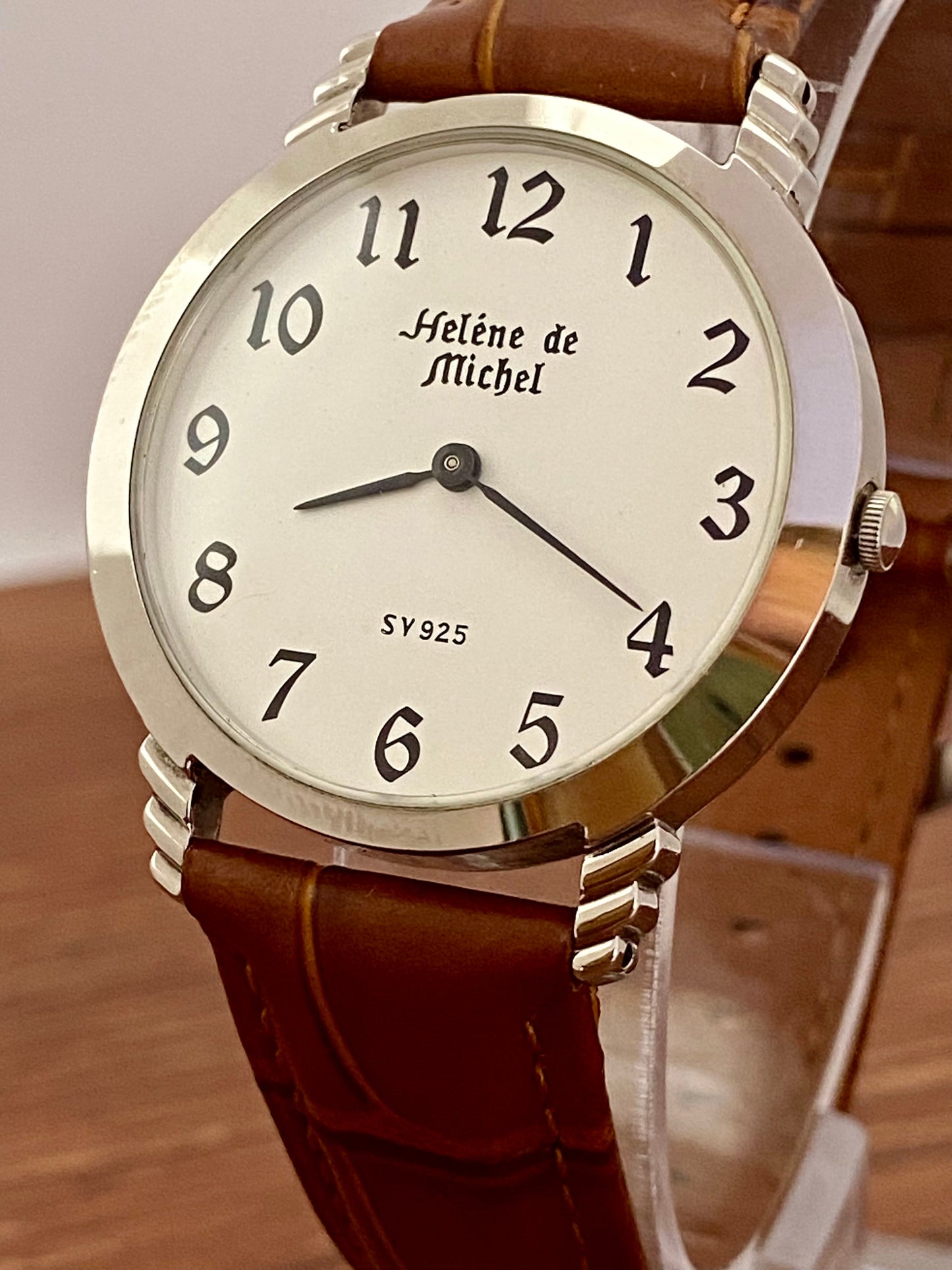 Helene de Michel SV 925 Sterling Silver Quartz Watch 1980s UK VINTAGE WATCH LTD