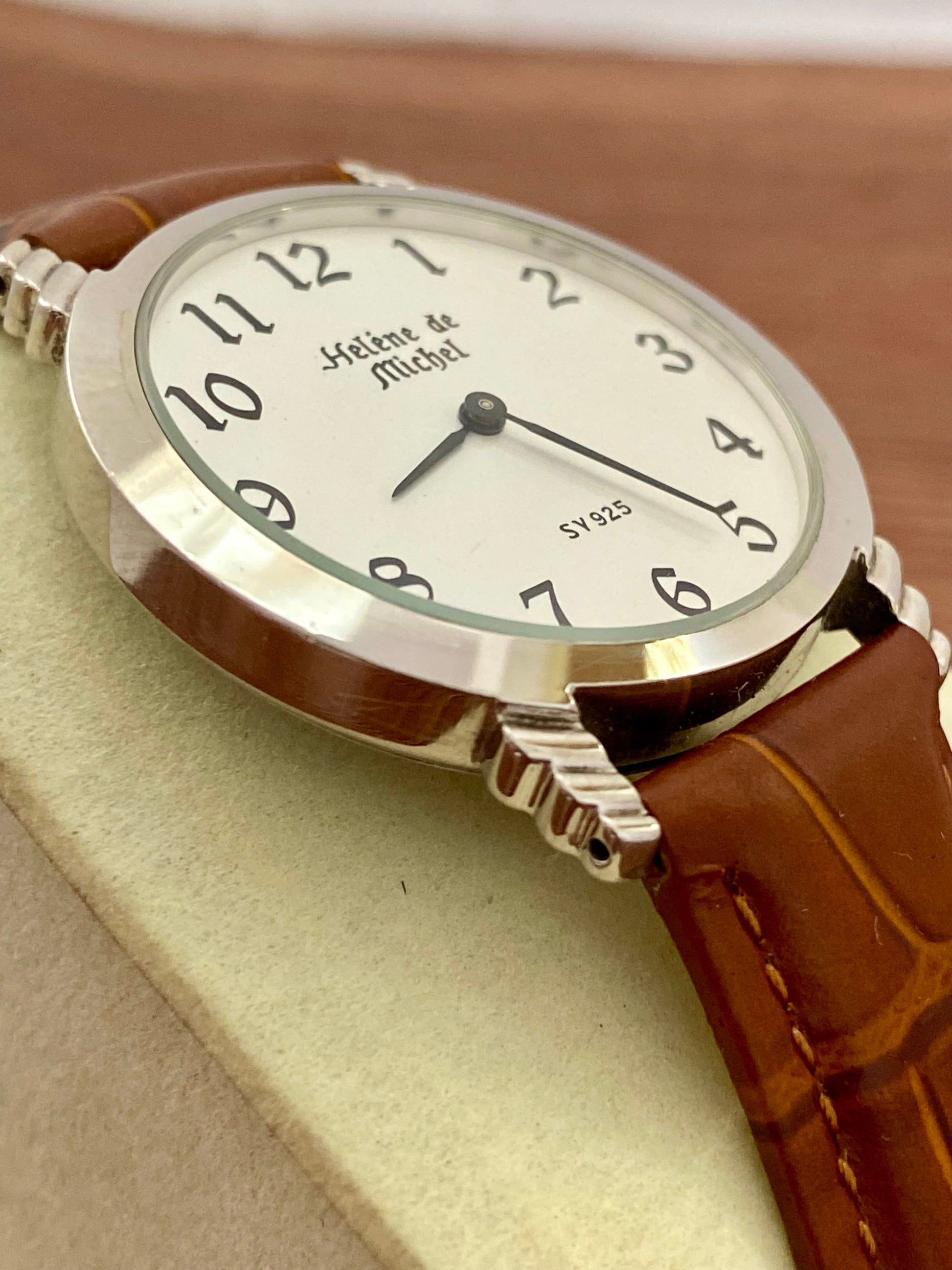 Helene de Michel SV 925 Sterling Silver Quartz Watch 1980s UK VINTAGE WATCH LTD