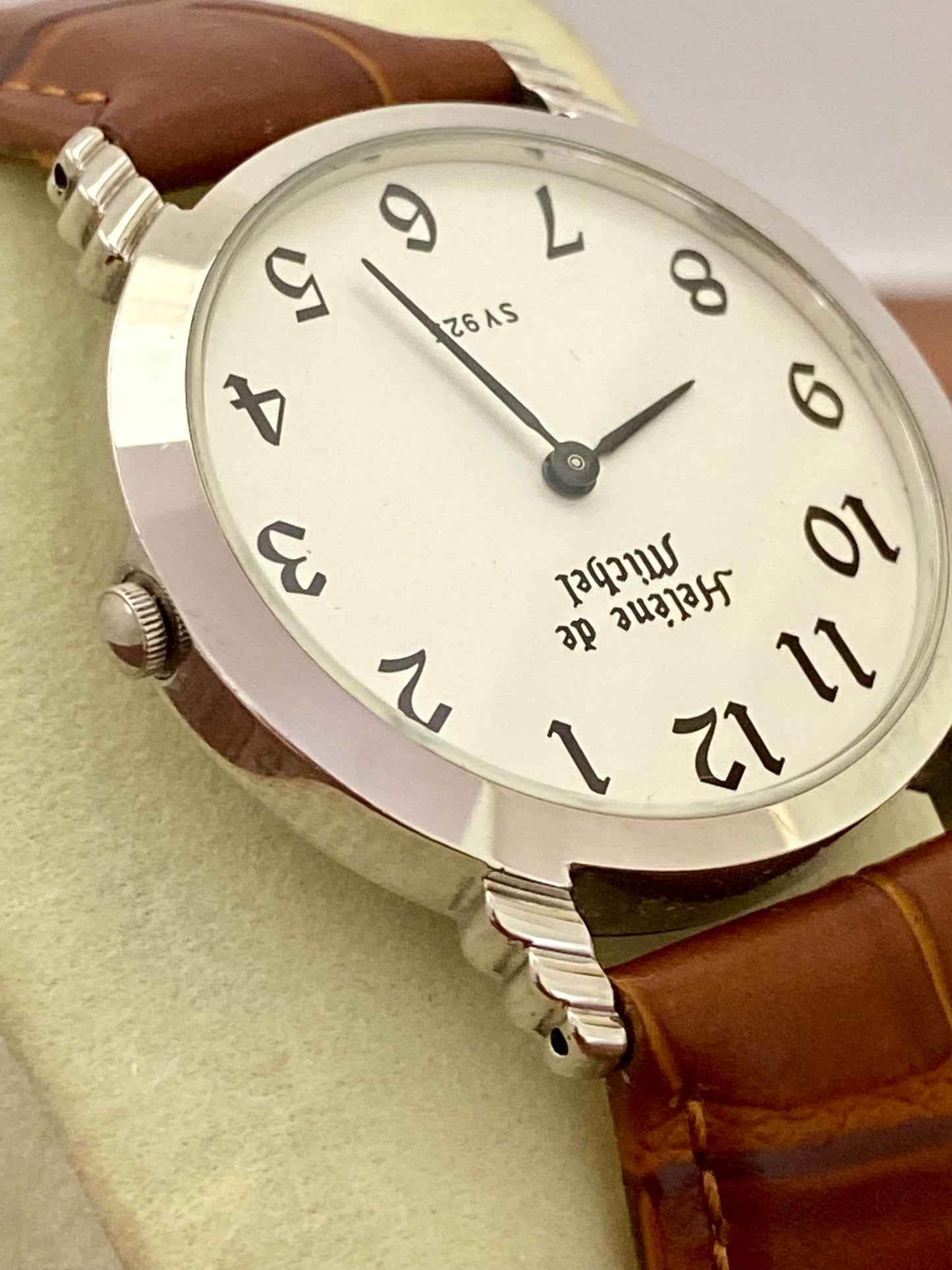 Helene de Michel SV 925 Sterling Silver Quartz Watch 1980s UK VINTAGE WATCH LTD