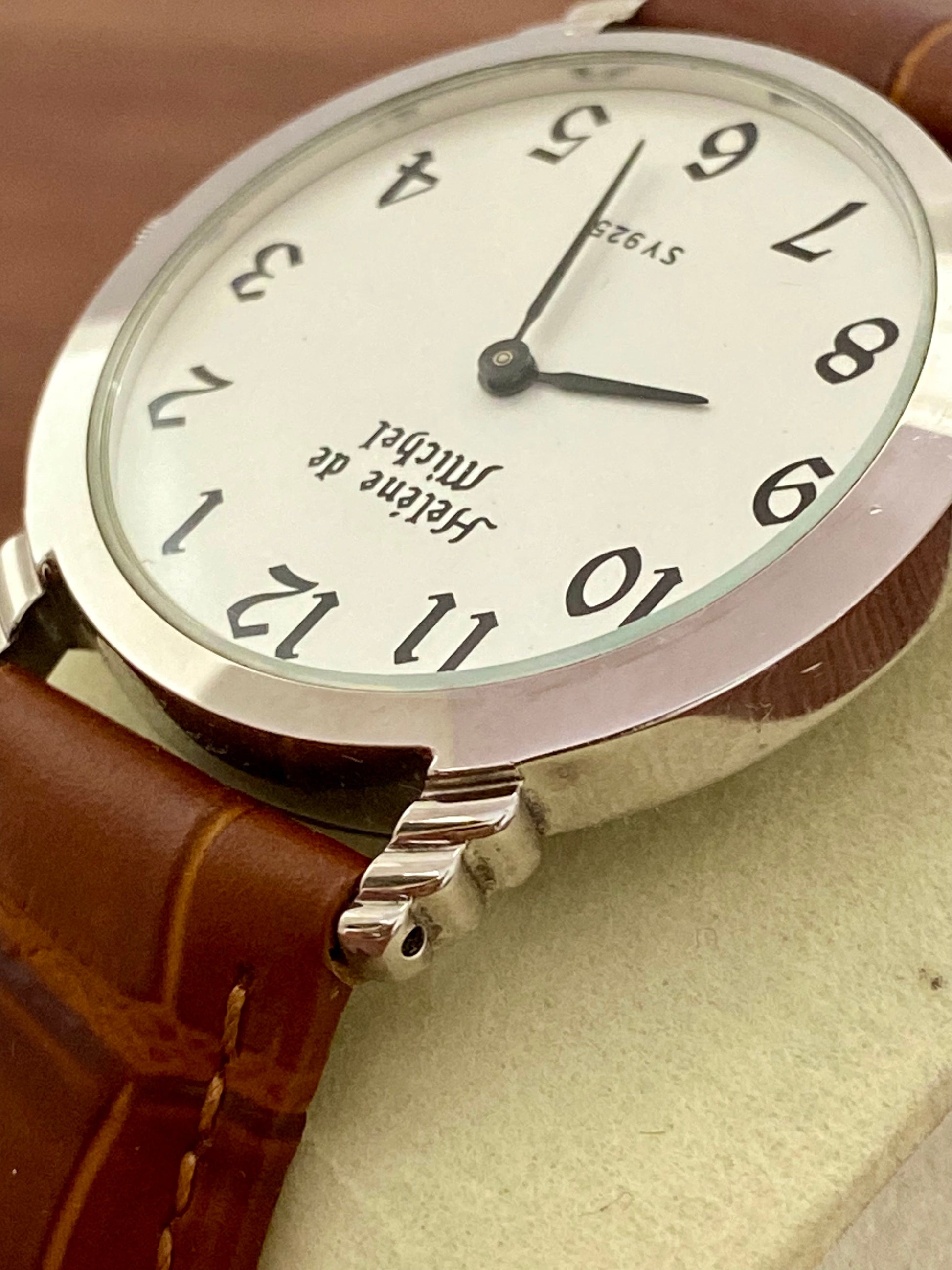 Helene de Michel SV 925 Sterling Silver Quartz Watch 1980s UK VINTAGE WATCH LTD
