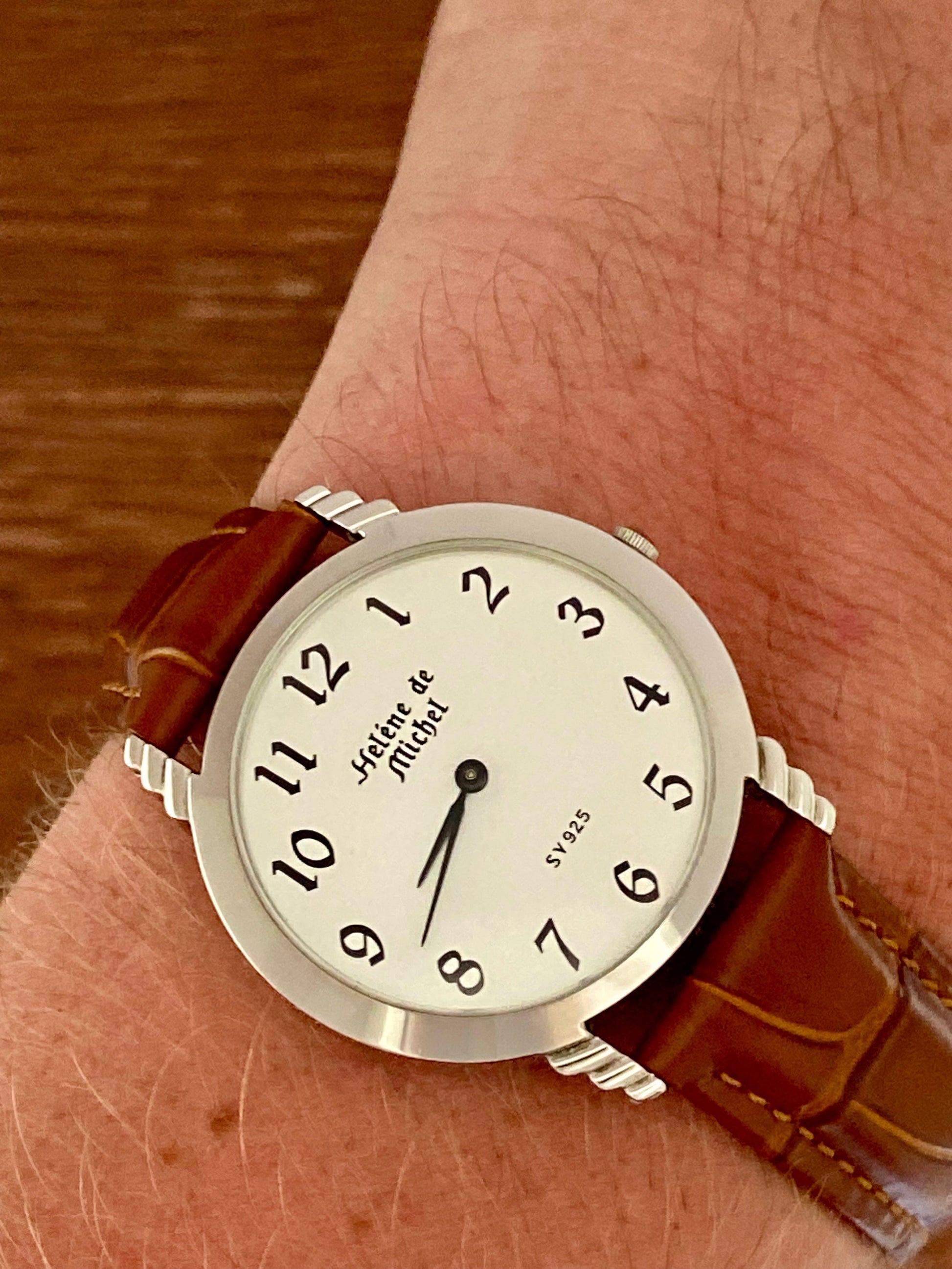 Helene de Michel SV 925 Sterling Silver Quartz Watch 1980s UK VINTAGE WATCH LTD
