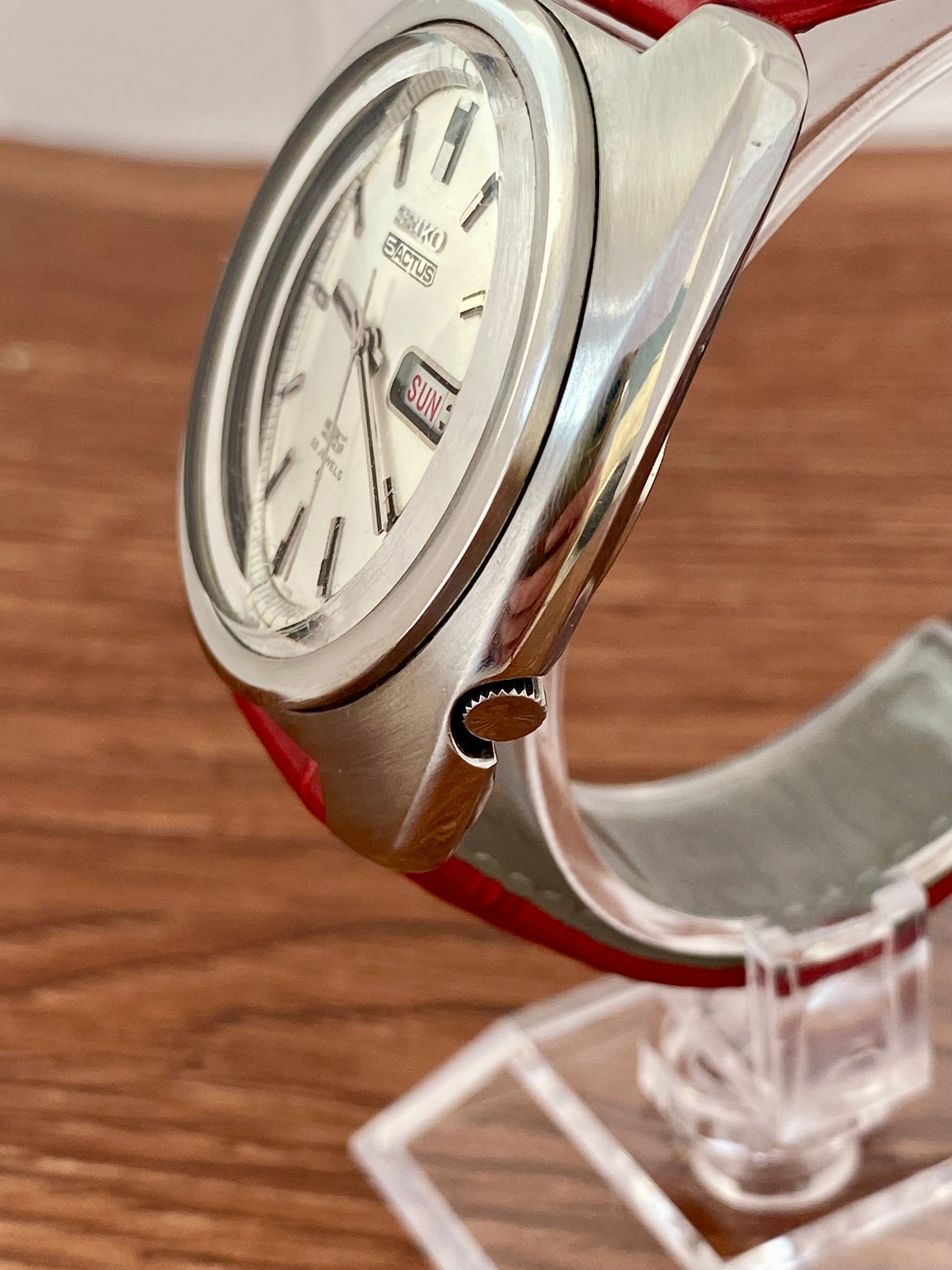 Vintage Seiko 5 Actus SS 6106-7440 Serviced Auto, January UK VINTAGE WATCH LTD