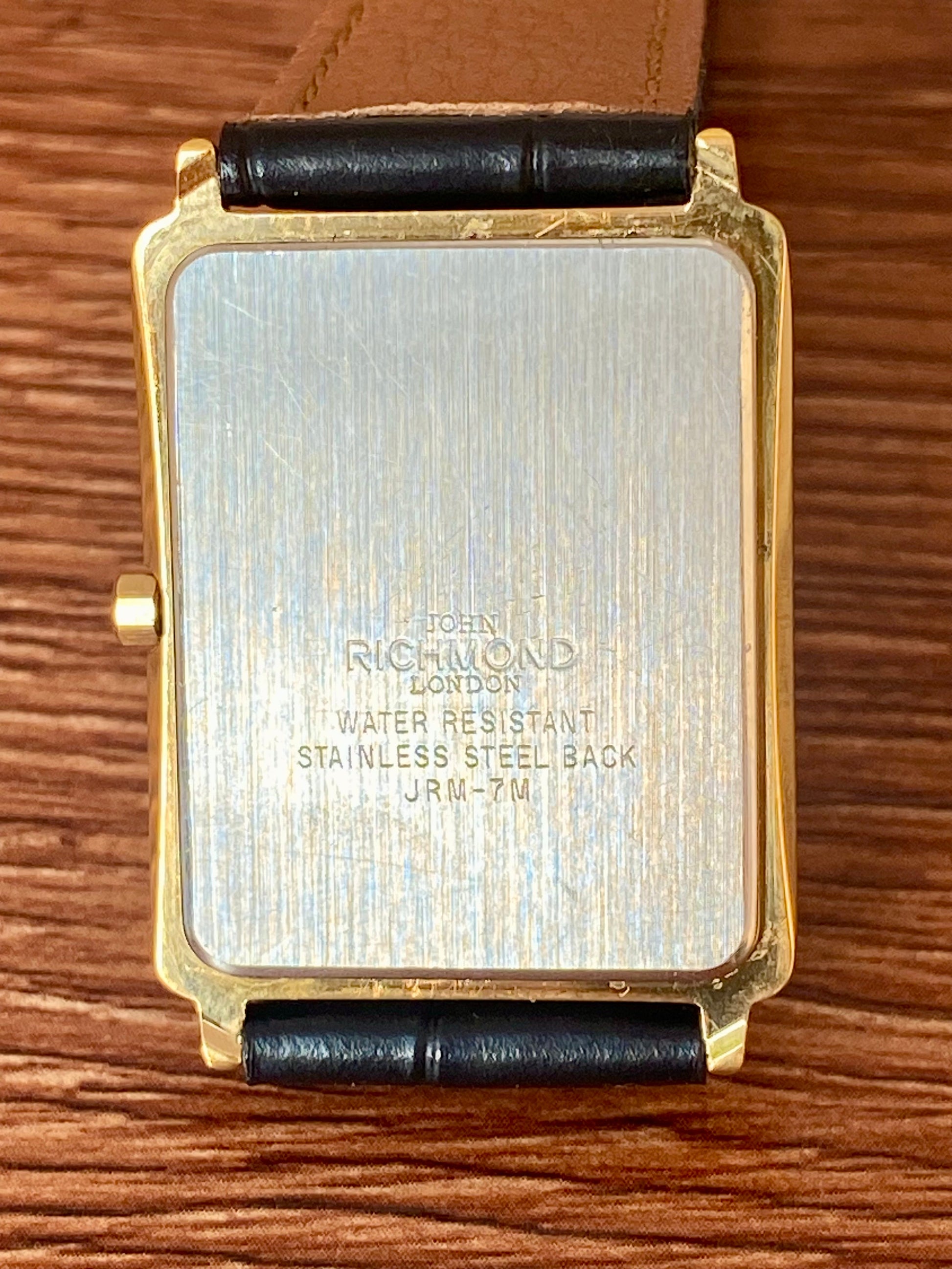 RARE Vintage 1999 John Richmond London JRM-7M Black, 2 real diamonds UK VINTAGE WATCH LTD