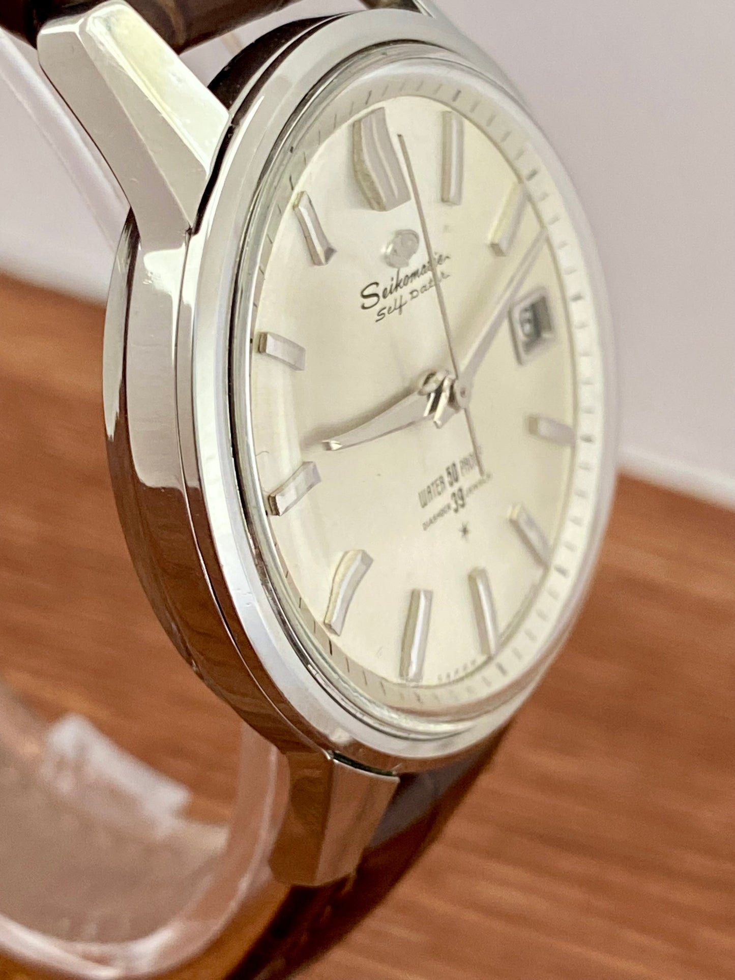 Vintage Seikomatic J13060 Self Dater 39 Jewels 1960s - Serviced UK VINTAGE WATCH LTD