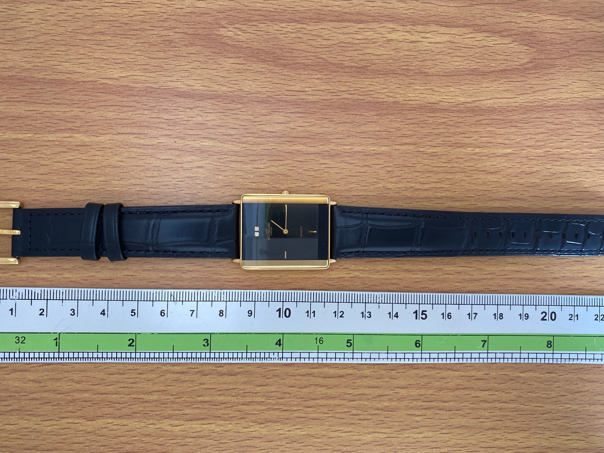 RARE Vintage 1999 John Richmond London JRM-7M Black, 2 real diamonds UK VINTAGE WATCH LTD
