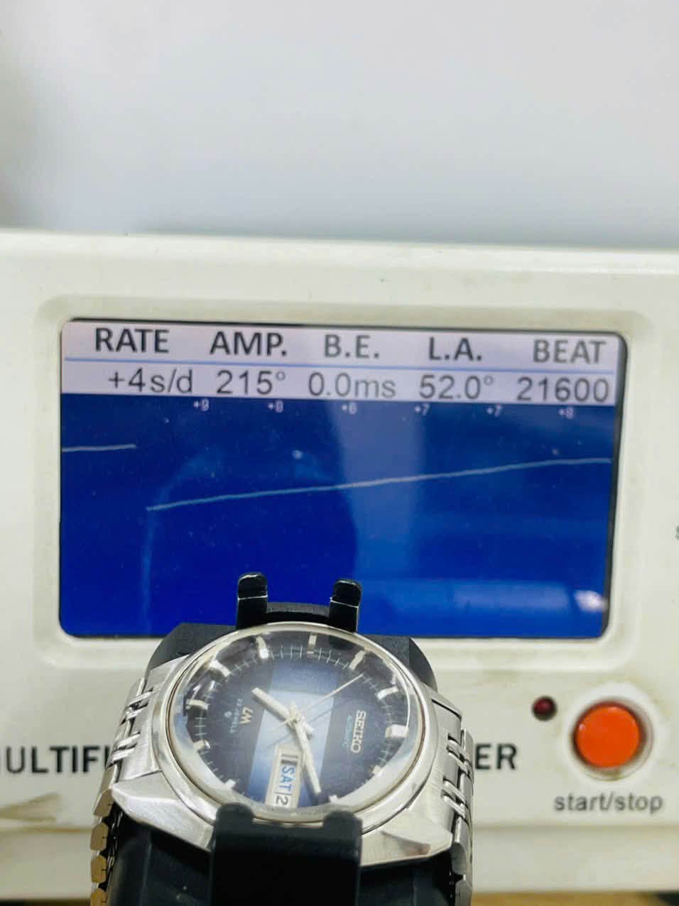 Vintage Seiko Lord Matic 5606-7280 Blue Serviced Automatic, June 1973
