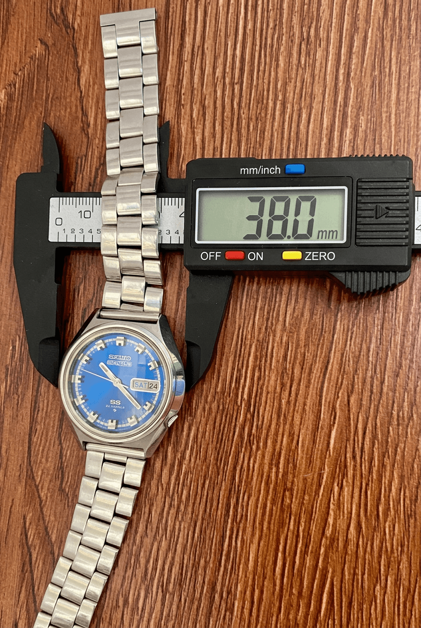 Seiko 5 Actus SS 6106-7580 Blue SERVICED Automatic, February 1973