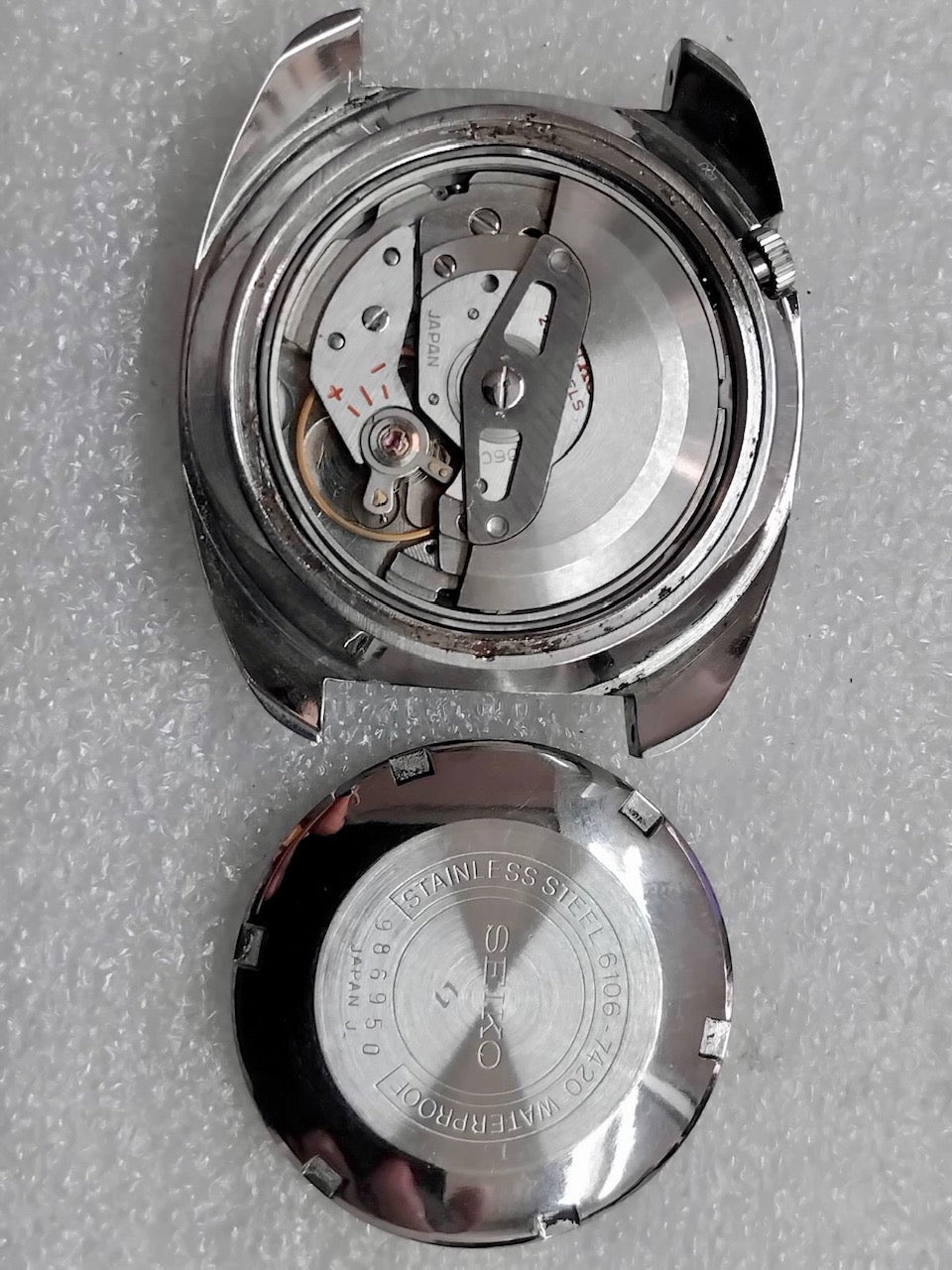 Vintage Seiko 5 Actus SS 6106-7420 Serviced Auto, August 1979 UK VINTAGE WATCH LTD