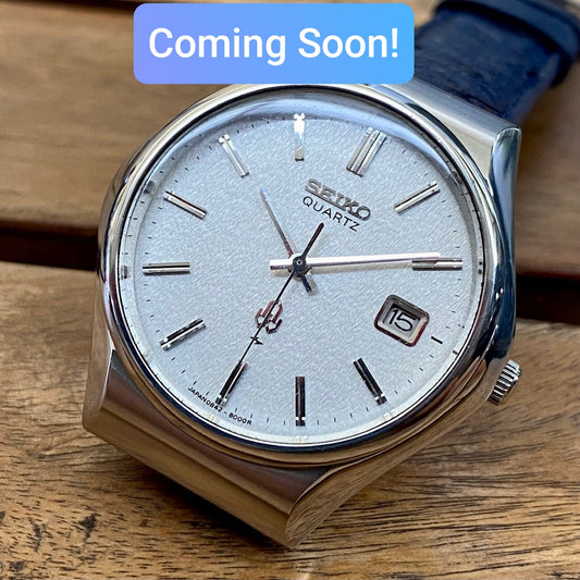 COMING SOON! Vintage Seiko Quartz 0842-8000 Snowflake, Minty September 1975 PRE-ORDER NOW! UK VINTAGE WATCH LTD