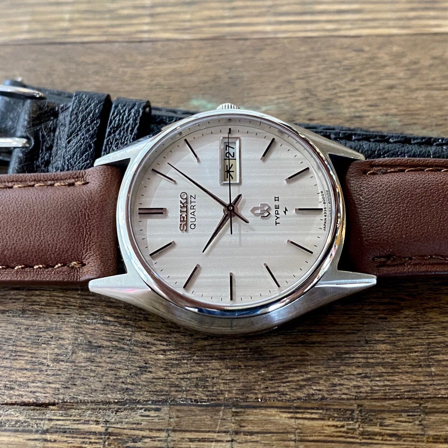 Vintage Seiko Quartz Type II 4336-8000, Tapestry, March 1978 UK VINTAGE WATCH LTD