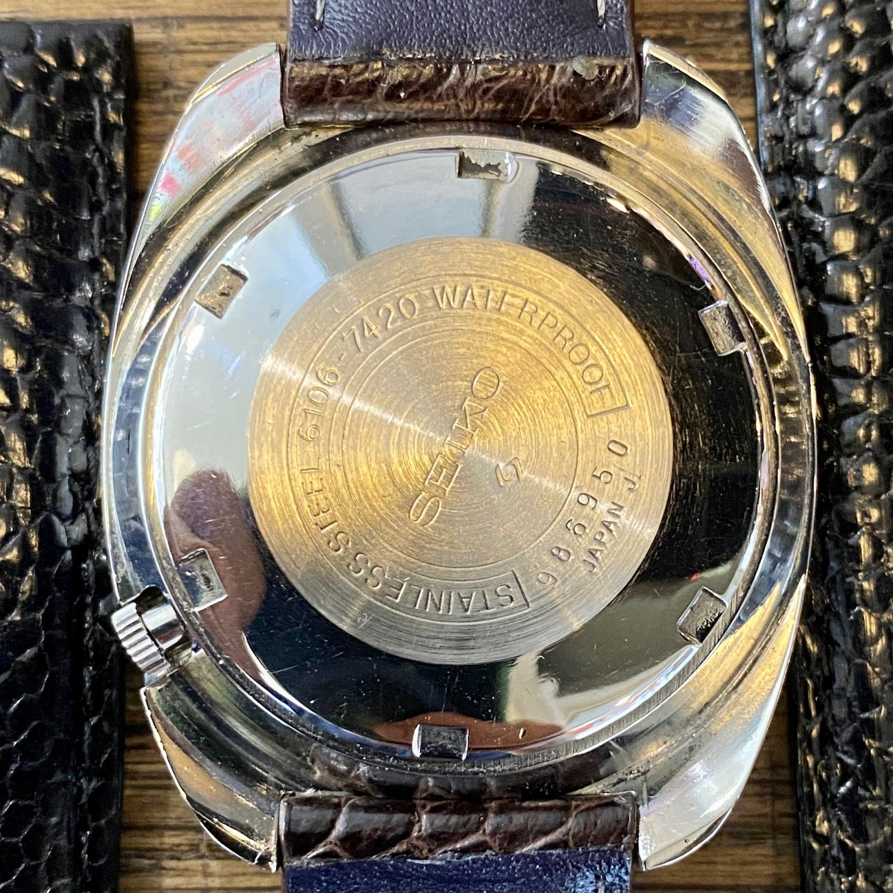 Vintage Seiko 5 Actus SS 6106-7420 Serviced Auto, August 1979 UK VINTAGE WATCH LTD