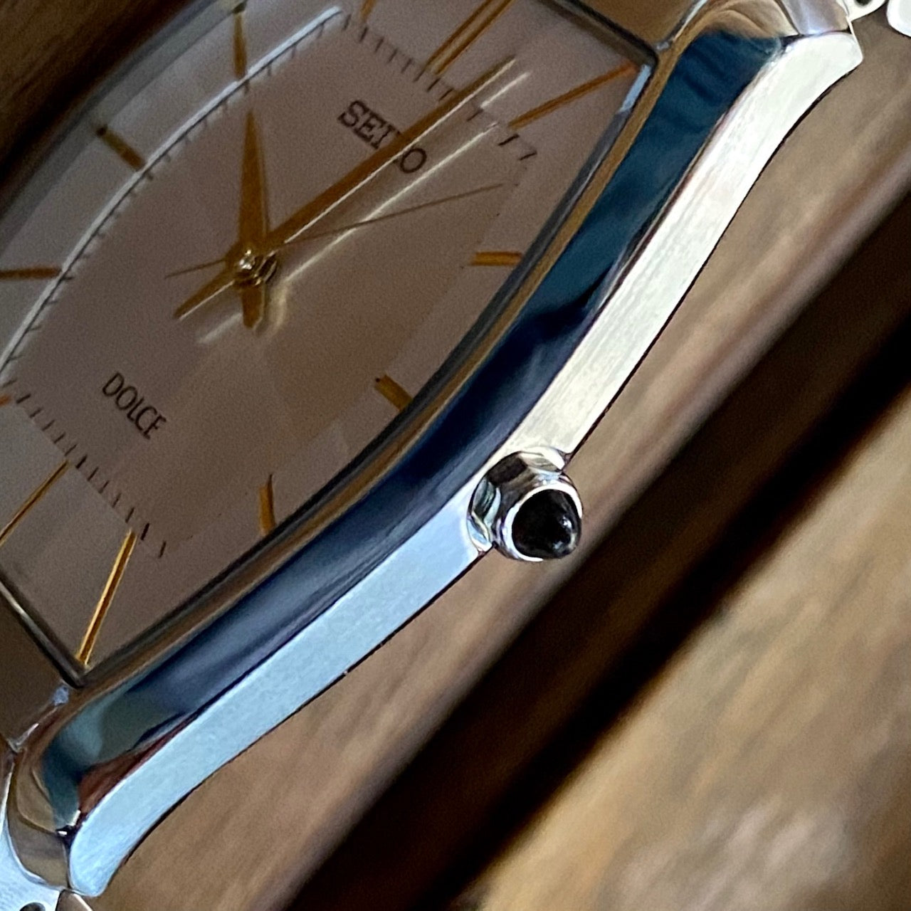 Rare Vintage Seiko Quartz Dolce 8J41-0AH0, MINT BIG BODY, March 1995