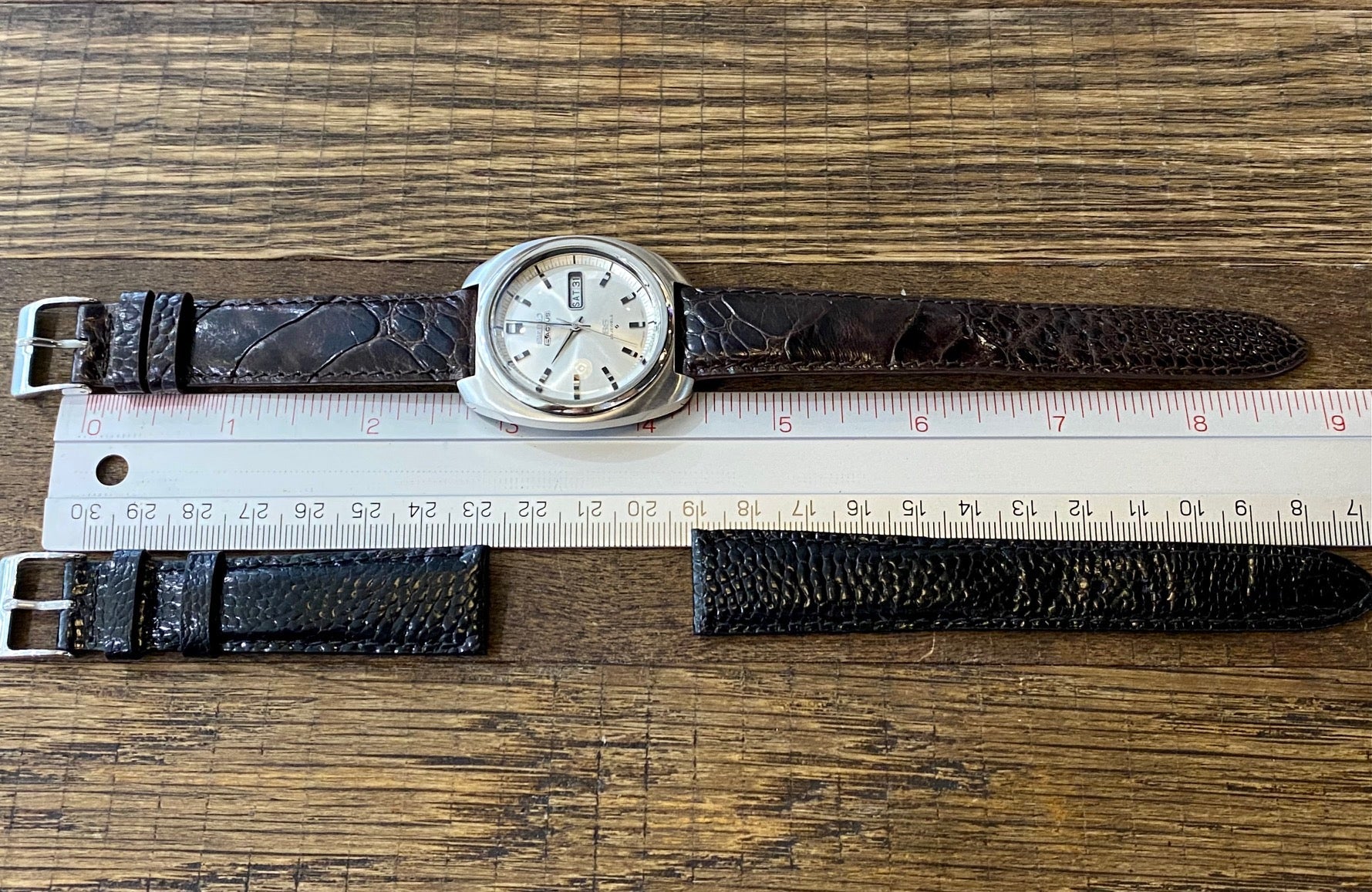 Vintage Seiko 5 Actus SS 6106-7420 Serviced Auto, August 1979 UK VINTAGE WATCH LTD