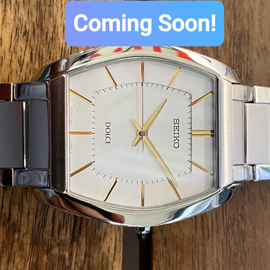 Coming Soon! Rare Vintage March 1995 Seiko Quartz Dolce 8J41-0AH0 with Original Bracelet - Mint Condition! - PRE-ORDER NOW!