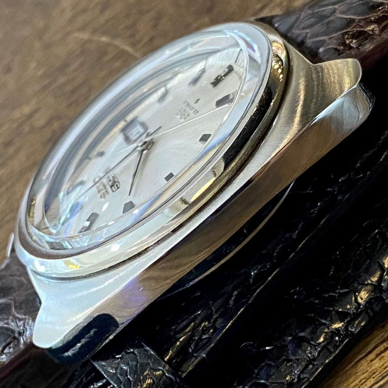 Vintage Seiko 5 Actus SS 6106-7420 Serviced Auto, August 1979 UK VINTAGE WATCH LTD